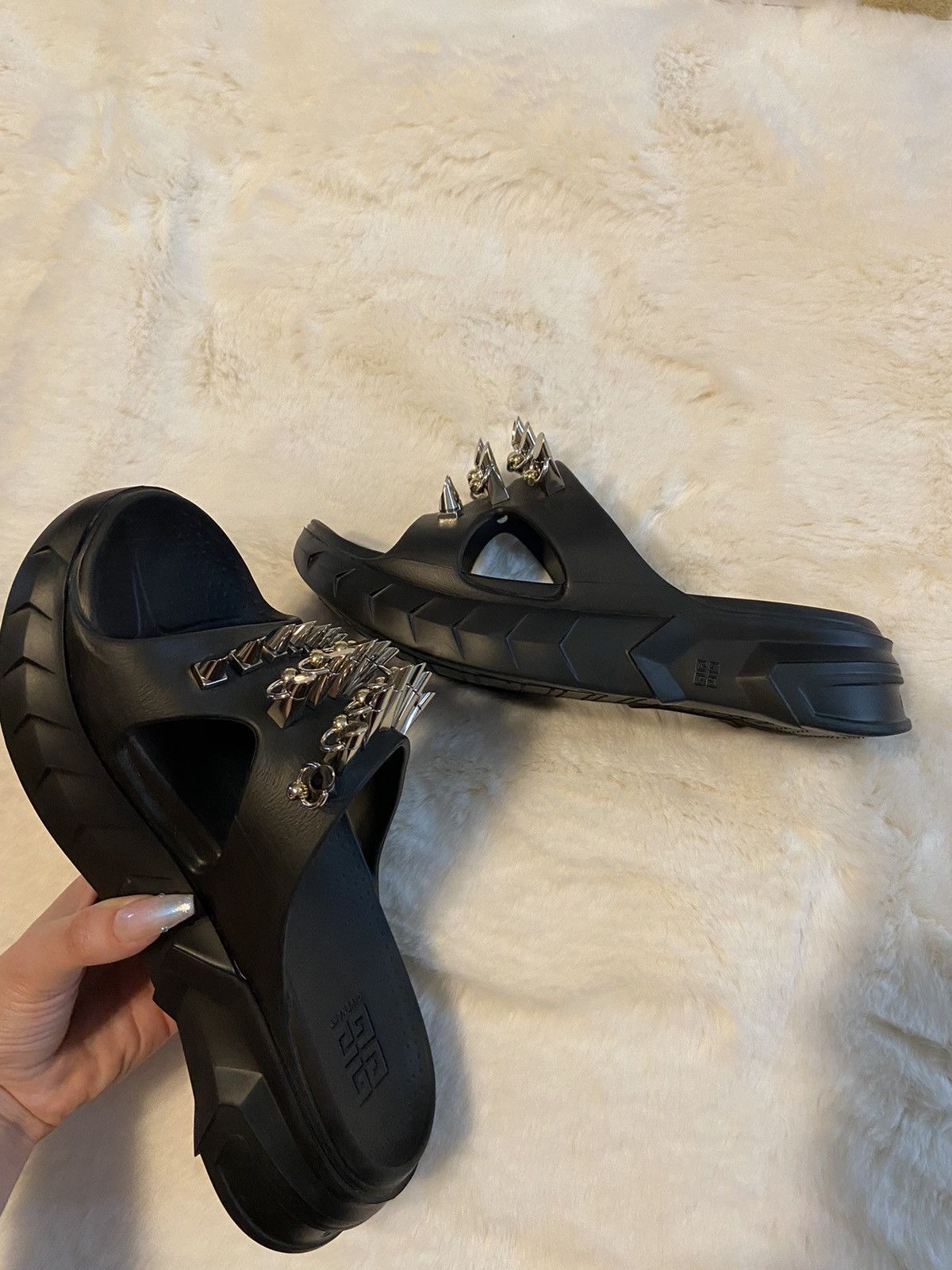Givenchy Givenchy studded spiked marshmallow sandals Size US 8 / IT 38 - 5 Thumbnail