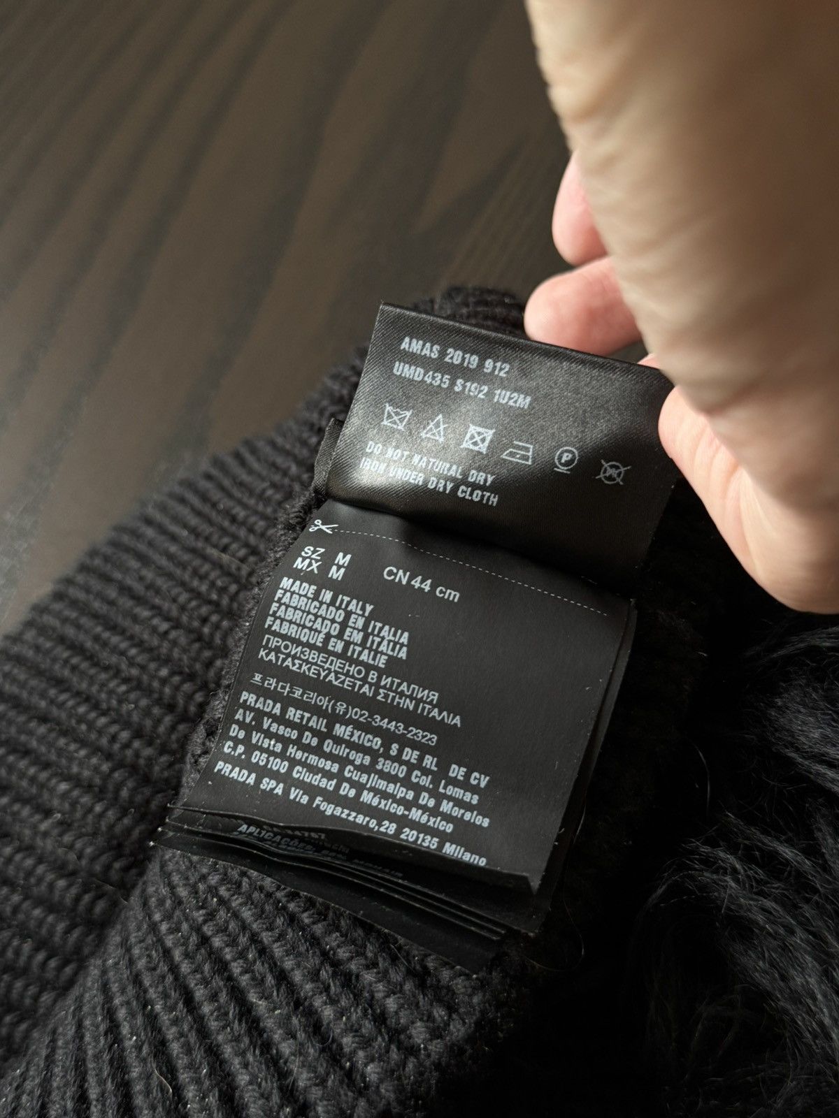 Prada Prada AW19 Mohawk Wool Beanie Size 32 - 10 Thumbnail