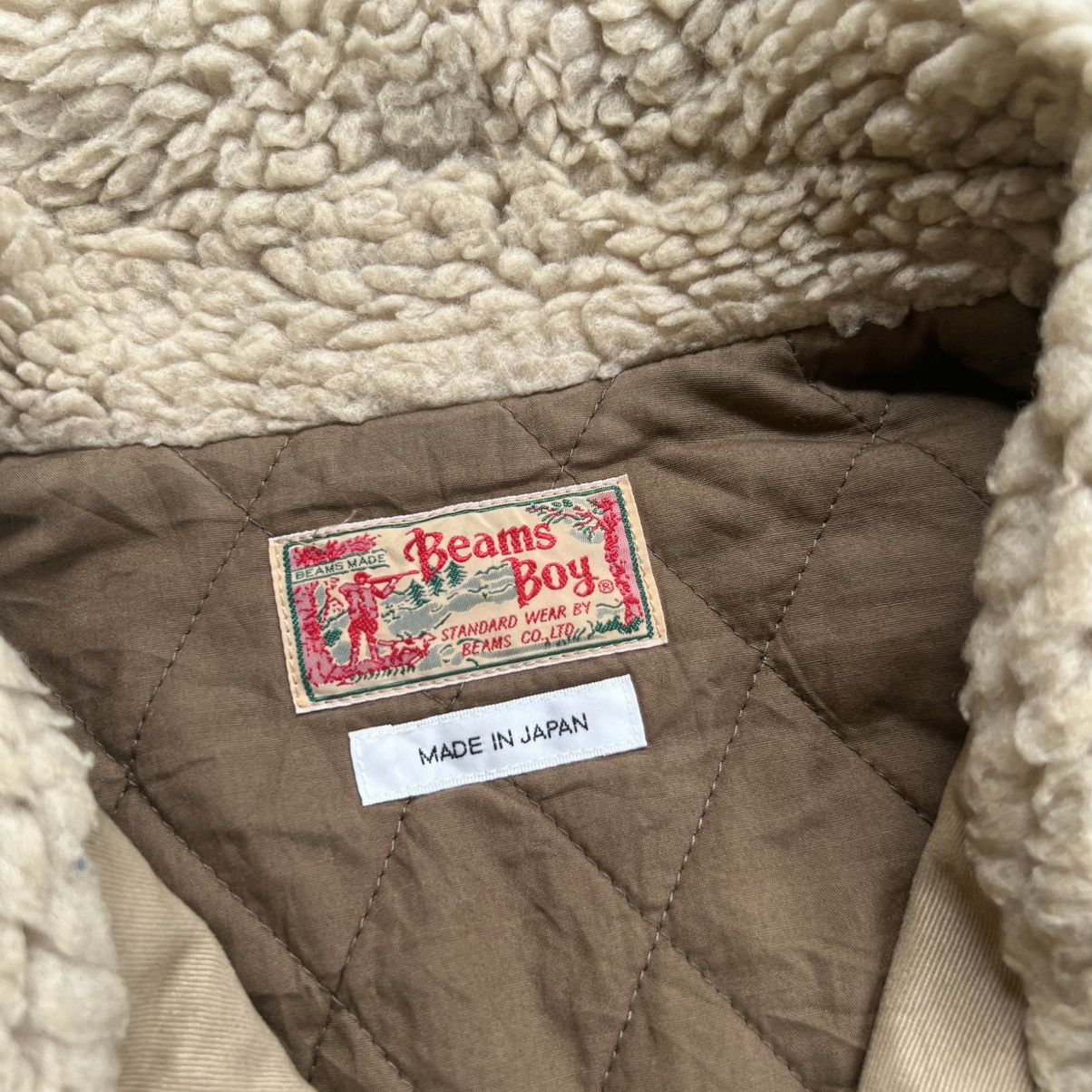 Beams Plus Vintage Beams Peacoat Wool Fur Neck Jacket Size US L / EU 52-54 / 3 - 7 Thumbnail