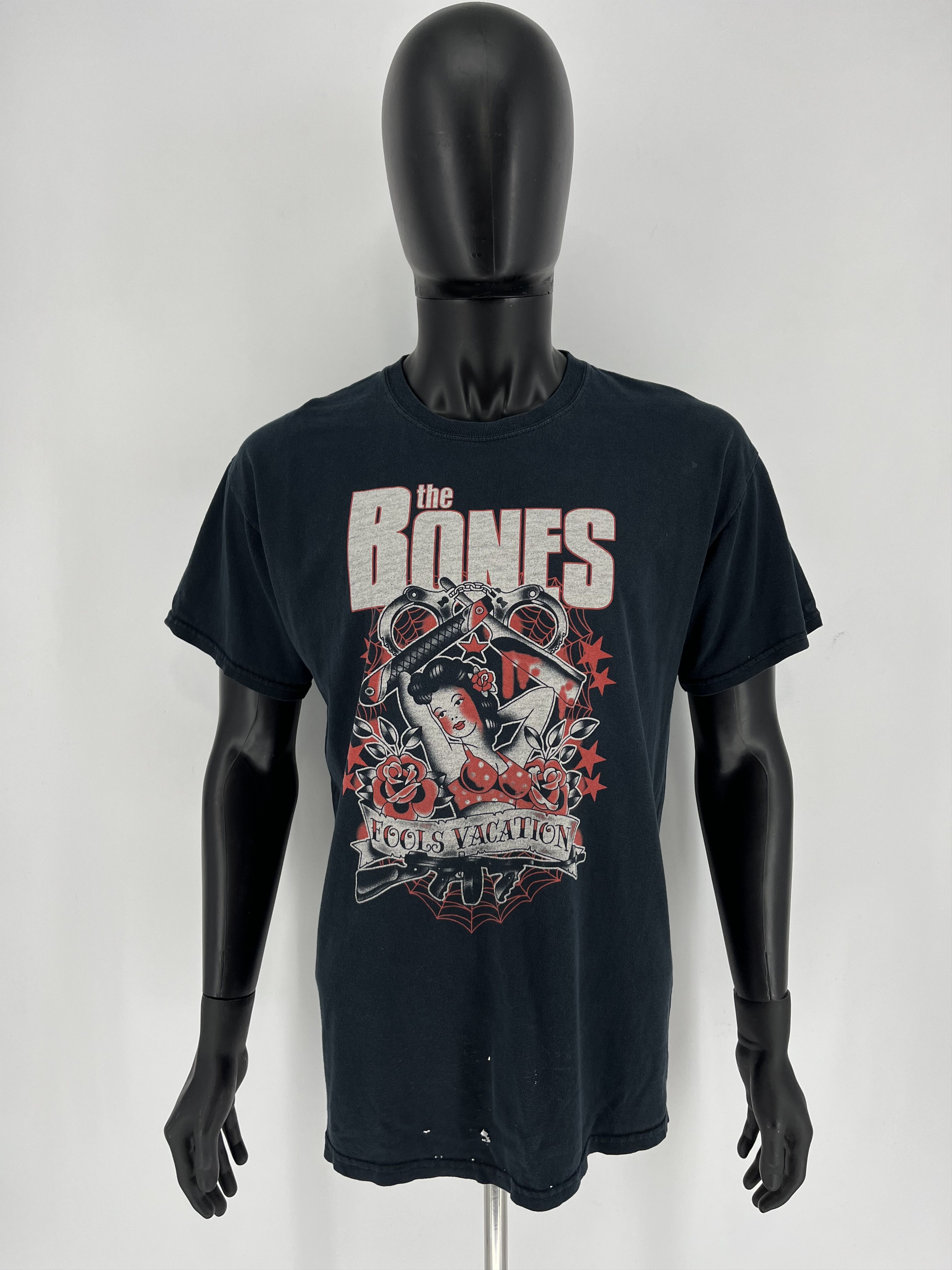 Band Tees The Bones Rock T-Shirt Vintage Anvil Size M Black Size US L / EU 52-54 / 3 - 2 Thumbnail