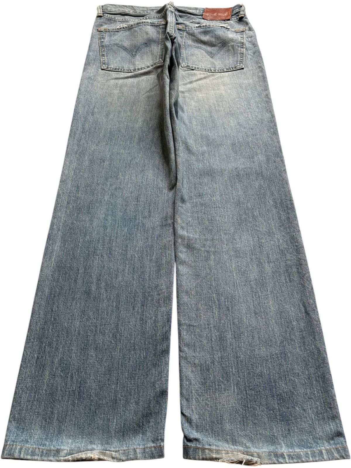 Levi's Vintage 90s Levis 502 Faded Wash Distressed Loose Jeans Size US 31 - 2 Thumbnail