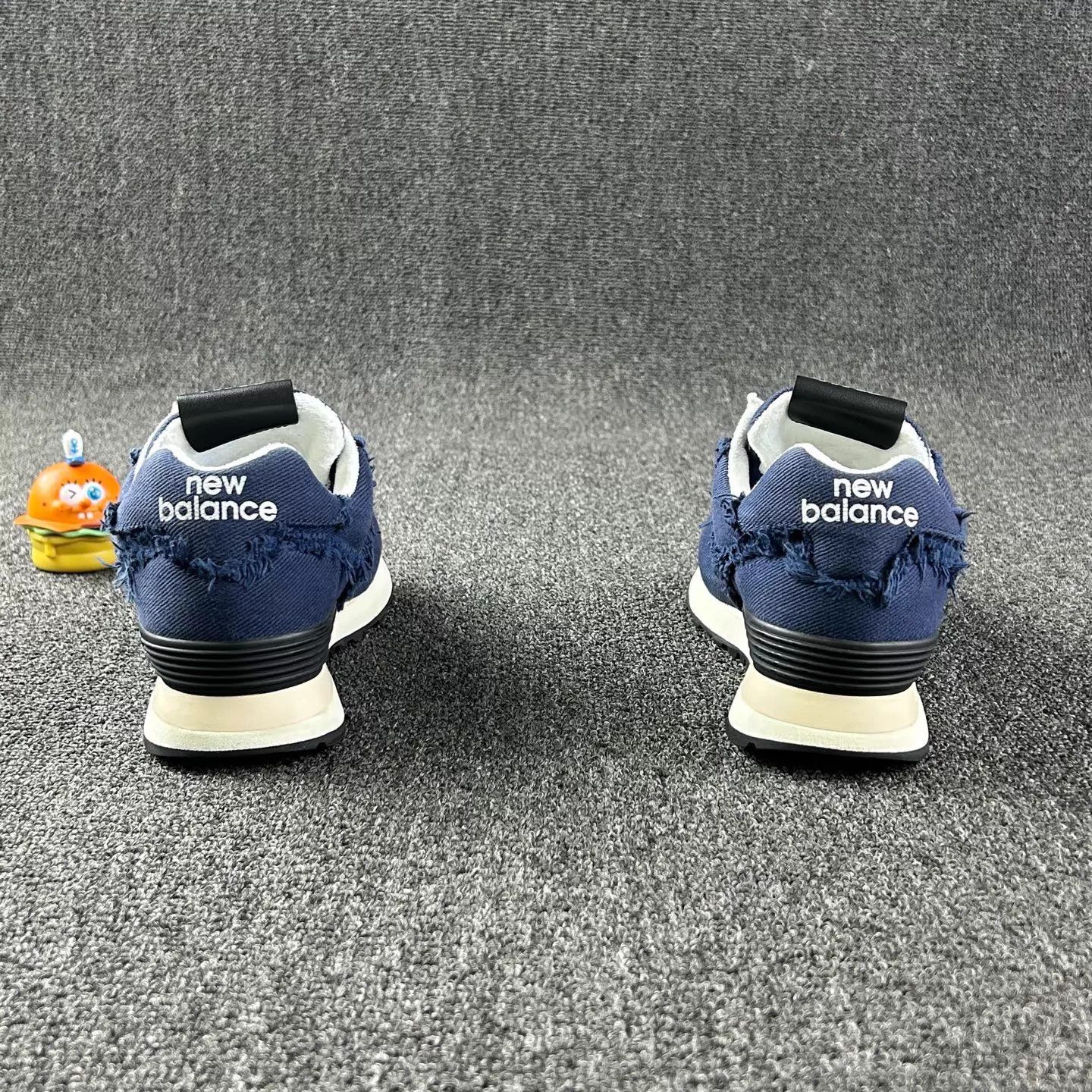 Miu Miu New Balance x Miu Miu Navy Distressed Low-Top Sneakers Size US 4.5 / IT 34.5 - 5 Thumbnail