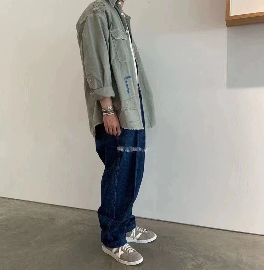 Visvim VISVIM SS CAMUS Braces Pants WD Dry Denim 20AW Like New 2 (large) Size US 30 / EU 46 - 7 Thumbnail