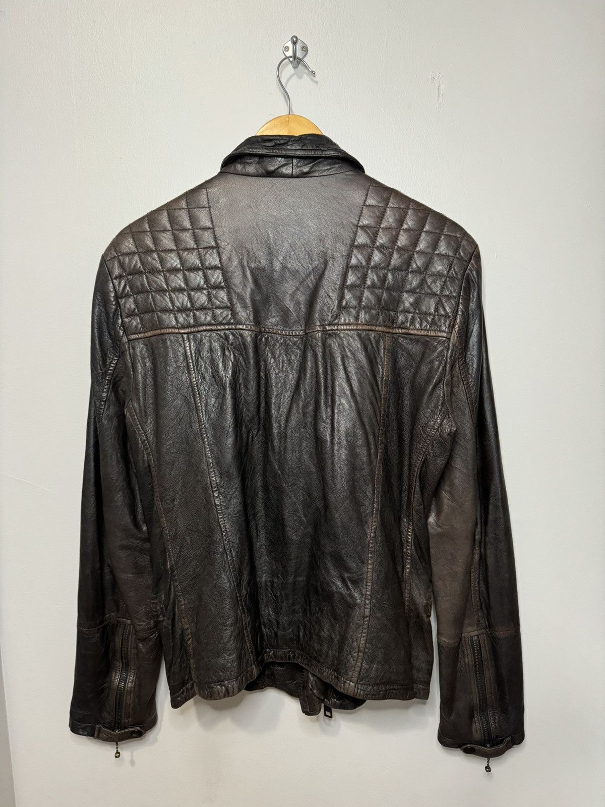 Allsaints Vintage AllSaints Spitalfields Leather Biker Jacket Size US S / EU 44-46 / 1 - 2 Thumbnail