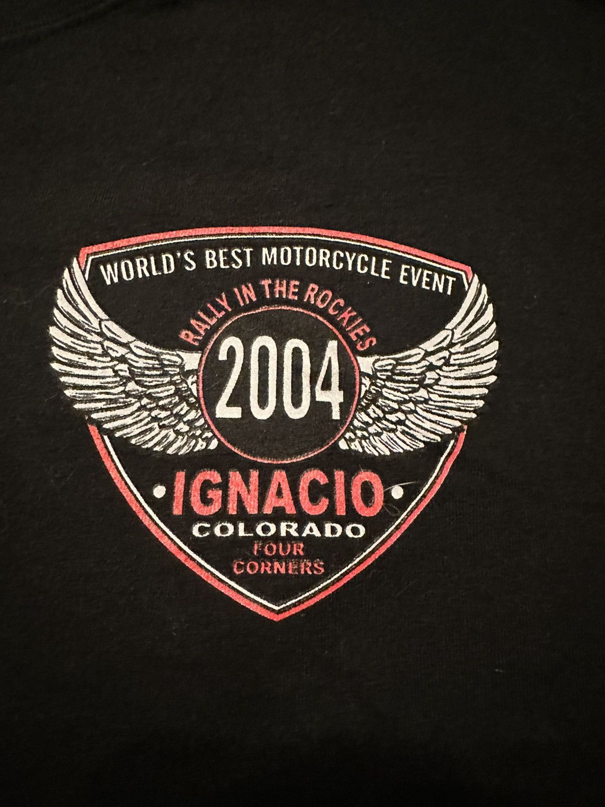 Hanes Vintage 2004 Rally in the Rockies Motorcycle Biker Shirt Size US L / EU 52-54 / 3 - 4 Thumbnail