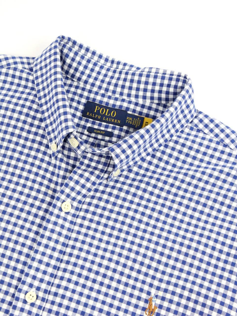 Polo Ralph Lauren POLO RALPH LAUREN Checkered Slim Shirt Size US XXL / EU 58 / 5 - 7 Thumbnail
