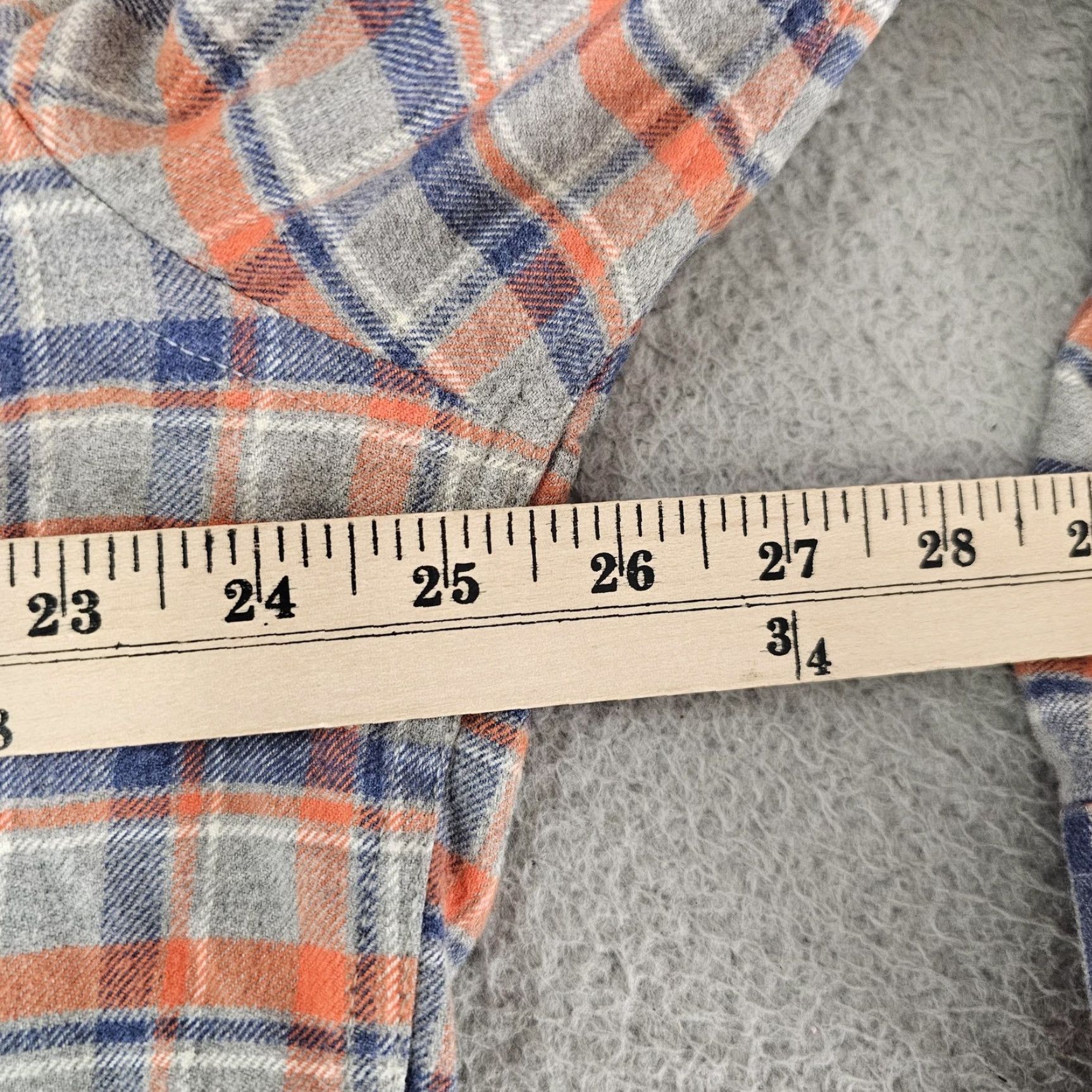 UNTUCKit UNTUCKit Shirt Mens 2XL Blue Orange Gray Plaid Button Down Long Sleeve Casual Size US XXL / EU 58 / 5 - 7 Thumbnail