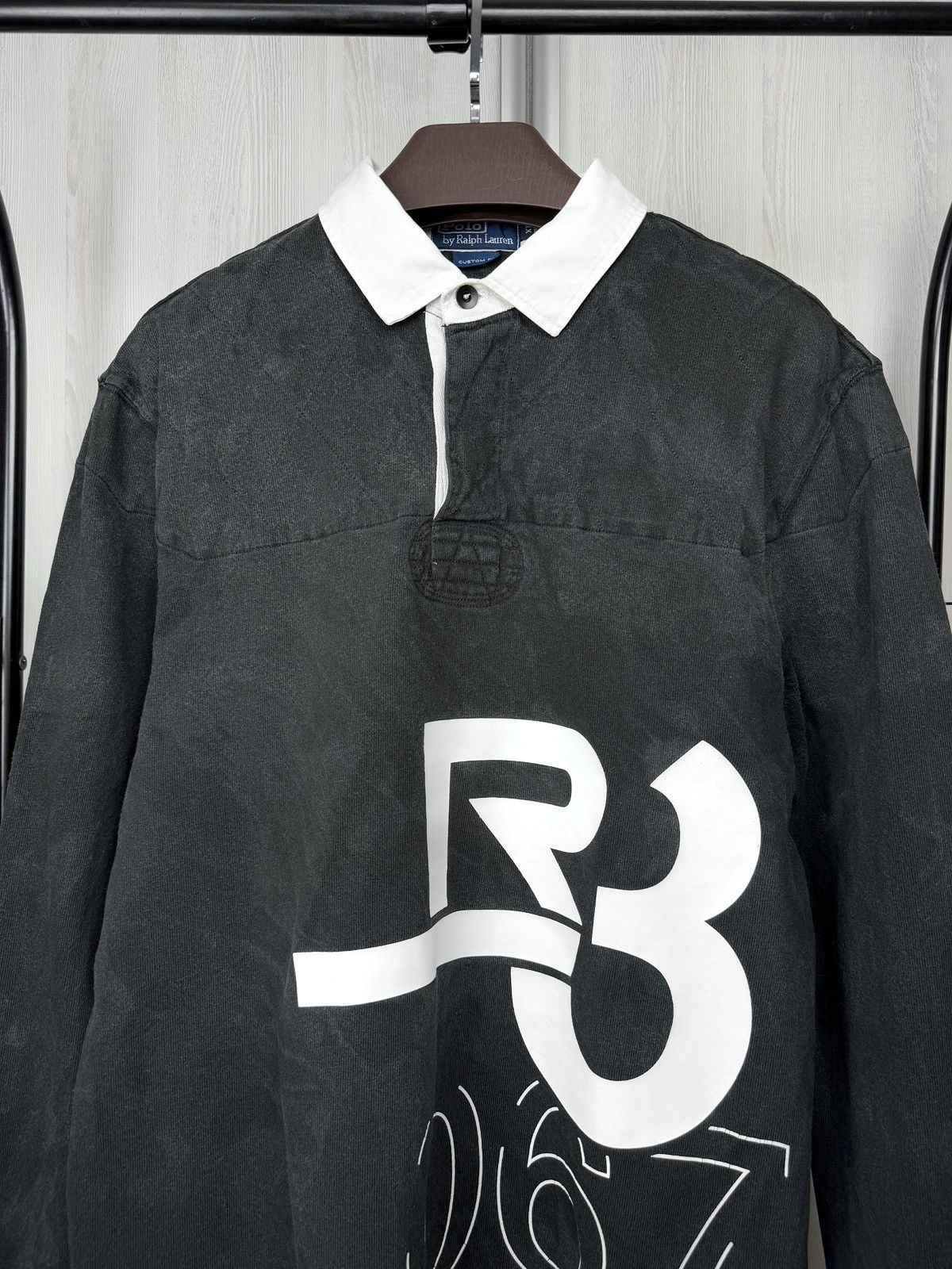 Polo Ralph Lauren Polo Ralph Lauren R3 067 vintage 90s faded rugby polo shirt Size US XL / EU 56 / 4 - 3 Thumbnail