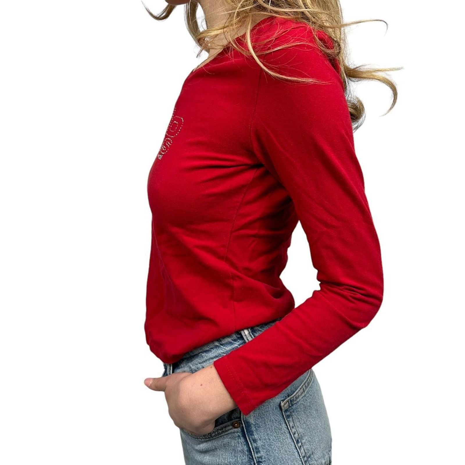 Polo Ralph Lauren Vintage womens polo rhinestone long sleeve Size M / US 6-8 / IT 42-44 - 5 Thumbnail