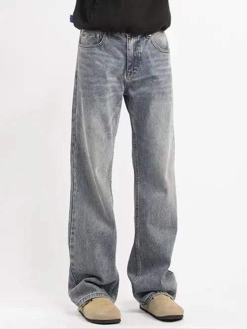 Japanese Brand VIBE Vintage light blue washed baggy wash jeans Size US 32 / EU 48 - 4 Thumbnail