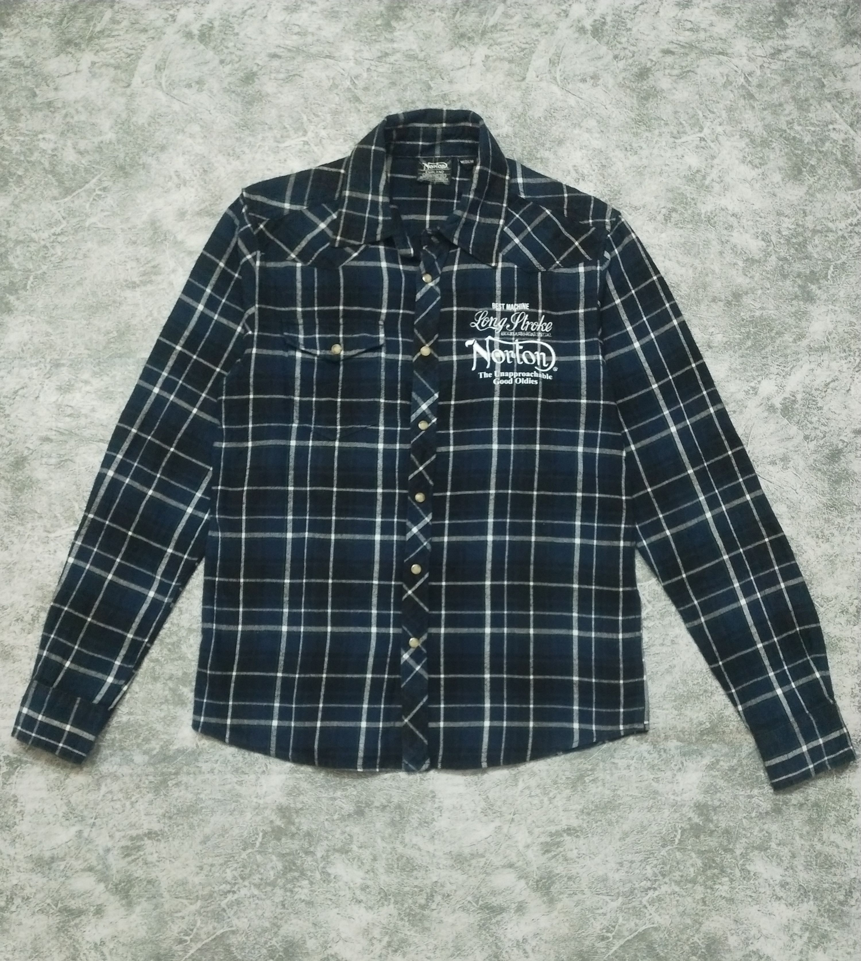 Indian Motorcycle × Norton × Vintage Vintage Norton Western Plaid Size US M / EU 48-50 / 2 - 1 Thumbnail