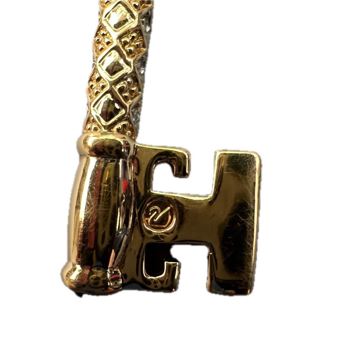 Vintage Gold Gemstone Key Pendant Size ONE SIZE - 5 Thumbnail