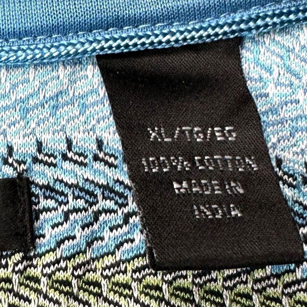 Vintage VINTAGE Tehama Shirt Polo Mens XL Blue Green Striped Pima Cotton Knit Rugby Outdoor Casual Size US XL / EU 56 / 4 - 5 Thumbnail