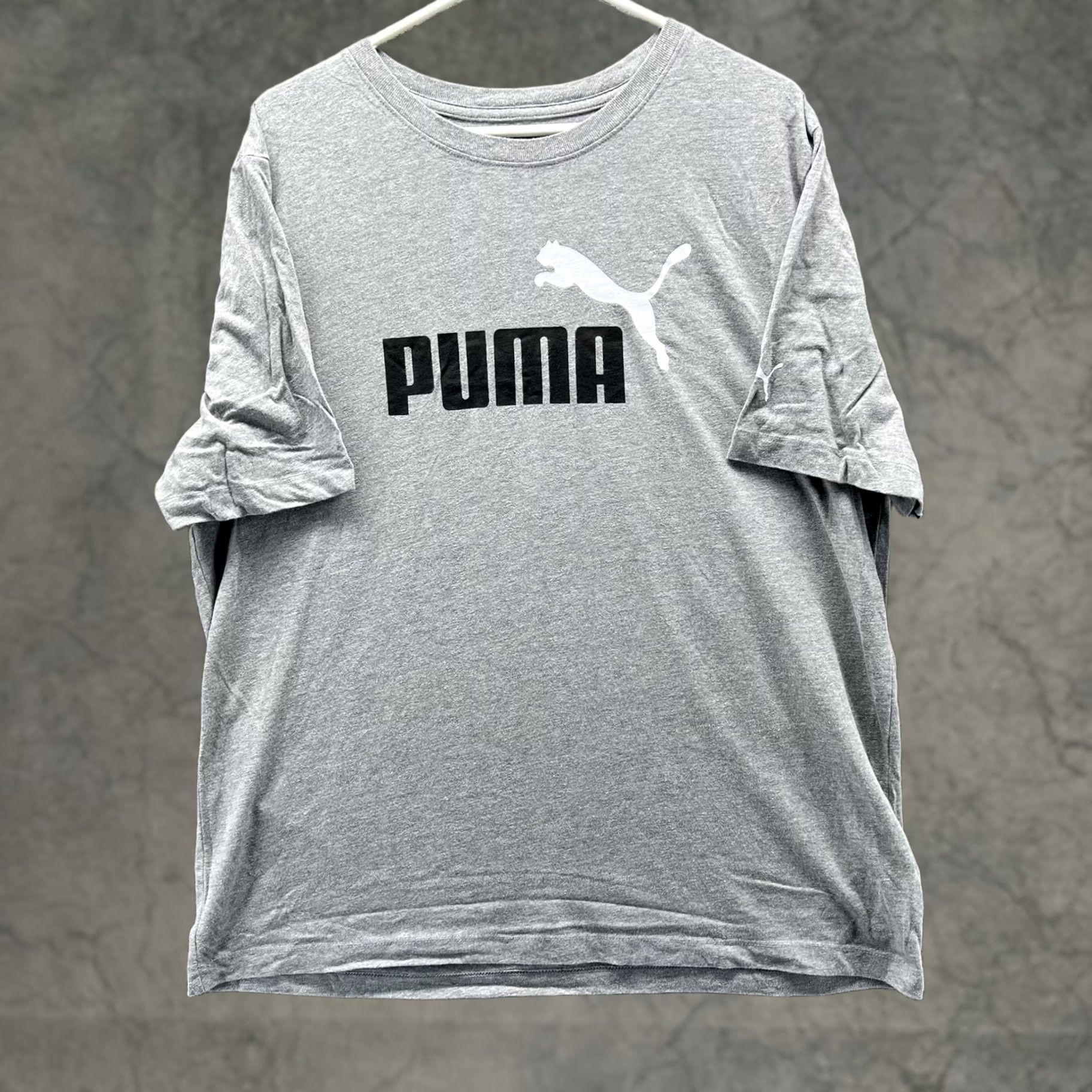 Puma Puma Shirt Mens XL Gray Big Logo Graphic Tee Tagless Crewneck Sports T-Shirt Short Sleeve Size US XL / EU 56 / 4 - 1 Thumbnail