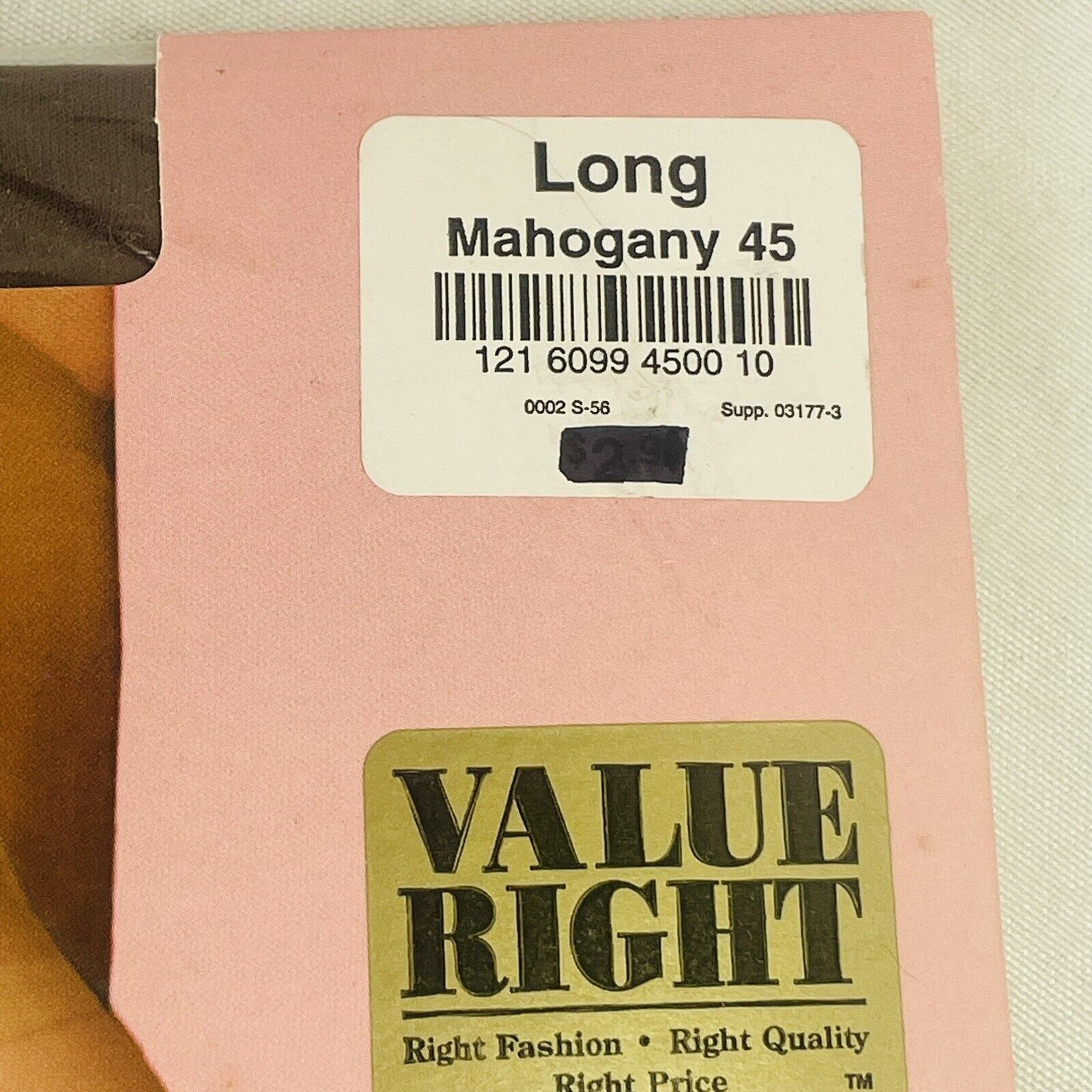 Vintage JCPenney Sandalfoot Extra Sheer Pantyhose LONG Mahogany Wome Size ONE SIZE - 2 Thumbnail