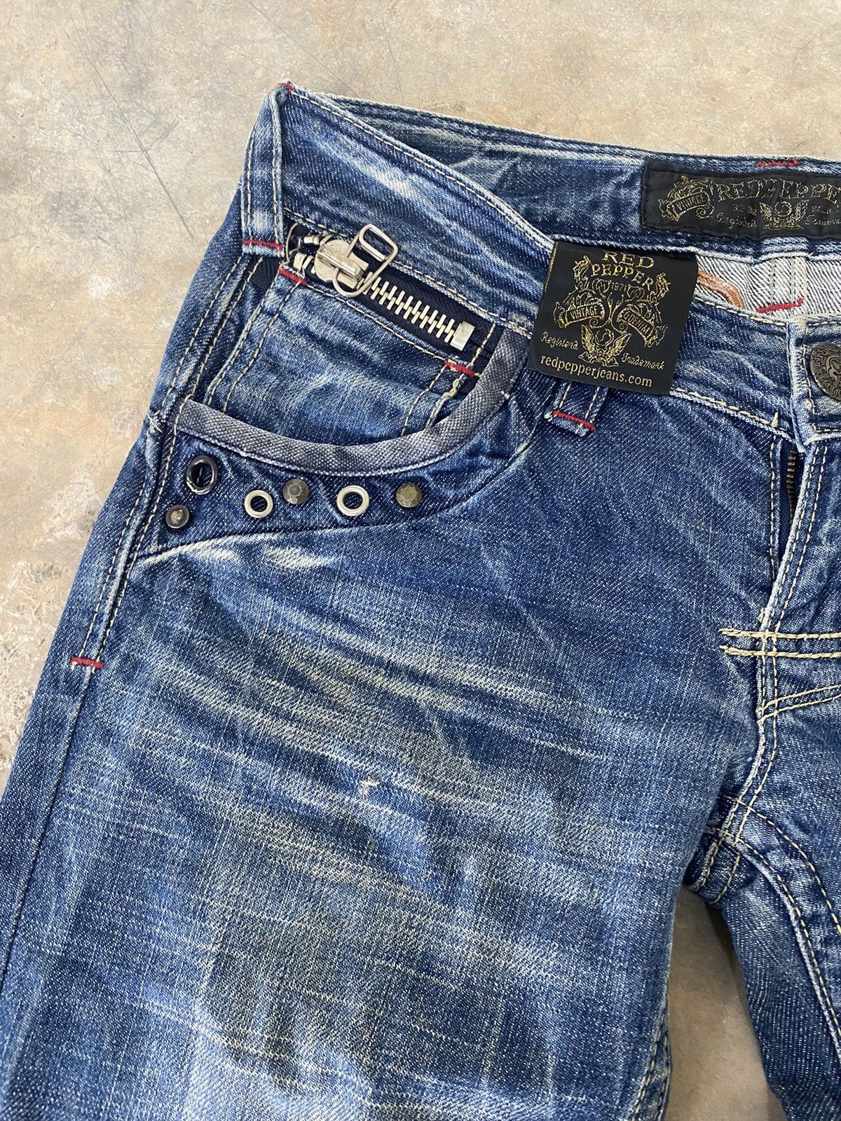 Hysteric Glamour Sick☠️ Red Pepper Flare Jeans Punk Grunge Lgb Size US 30 / EU 46 - 6 Thumbnail