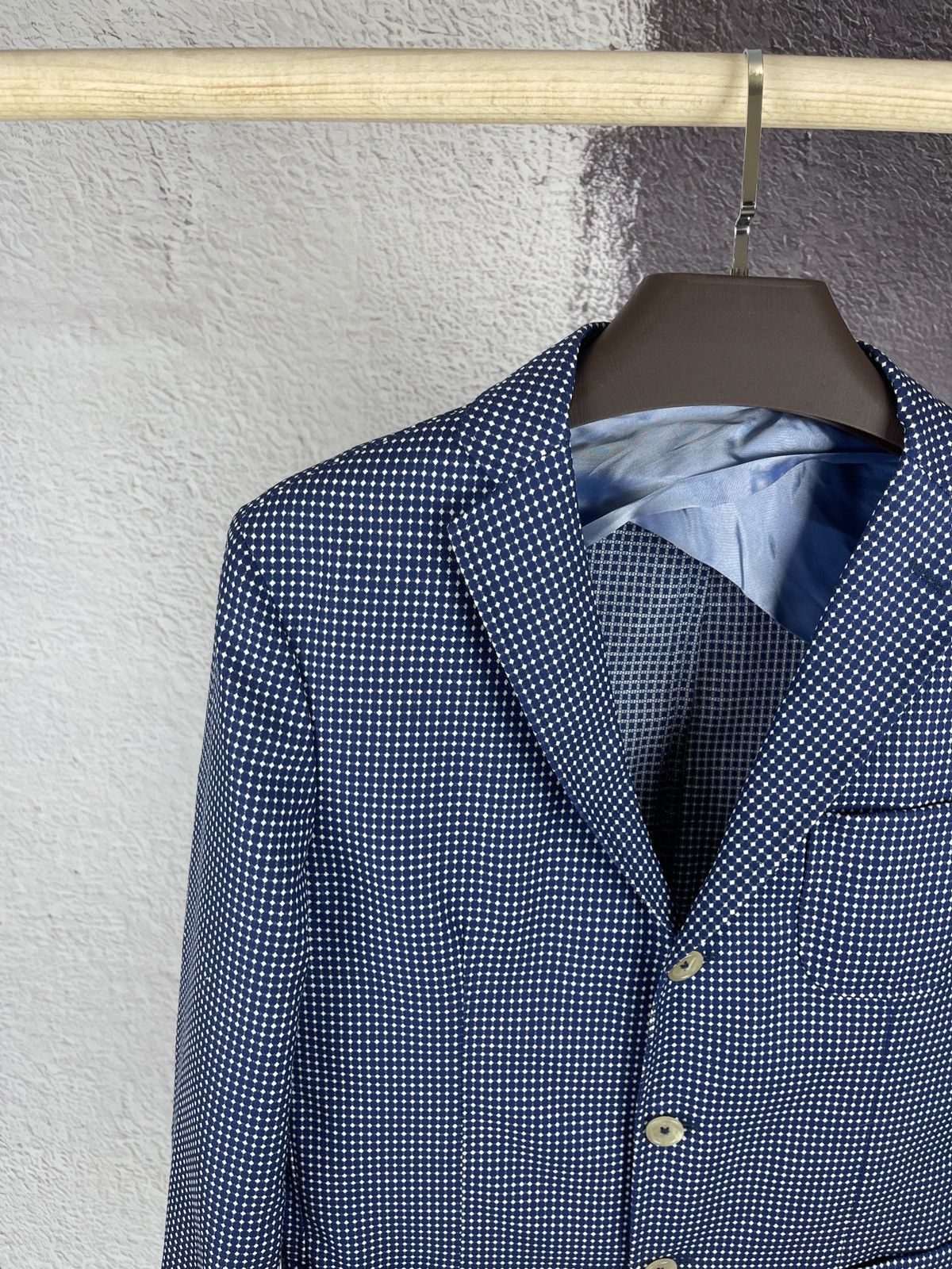 Paoloni Paoloni wool linen 3 button unlined blazer 3 button Size 40R - 3 Thumbnail