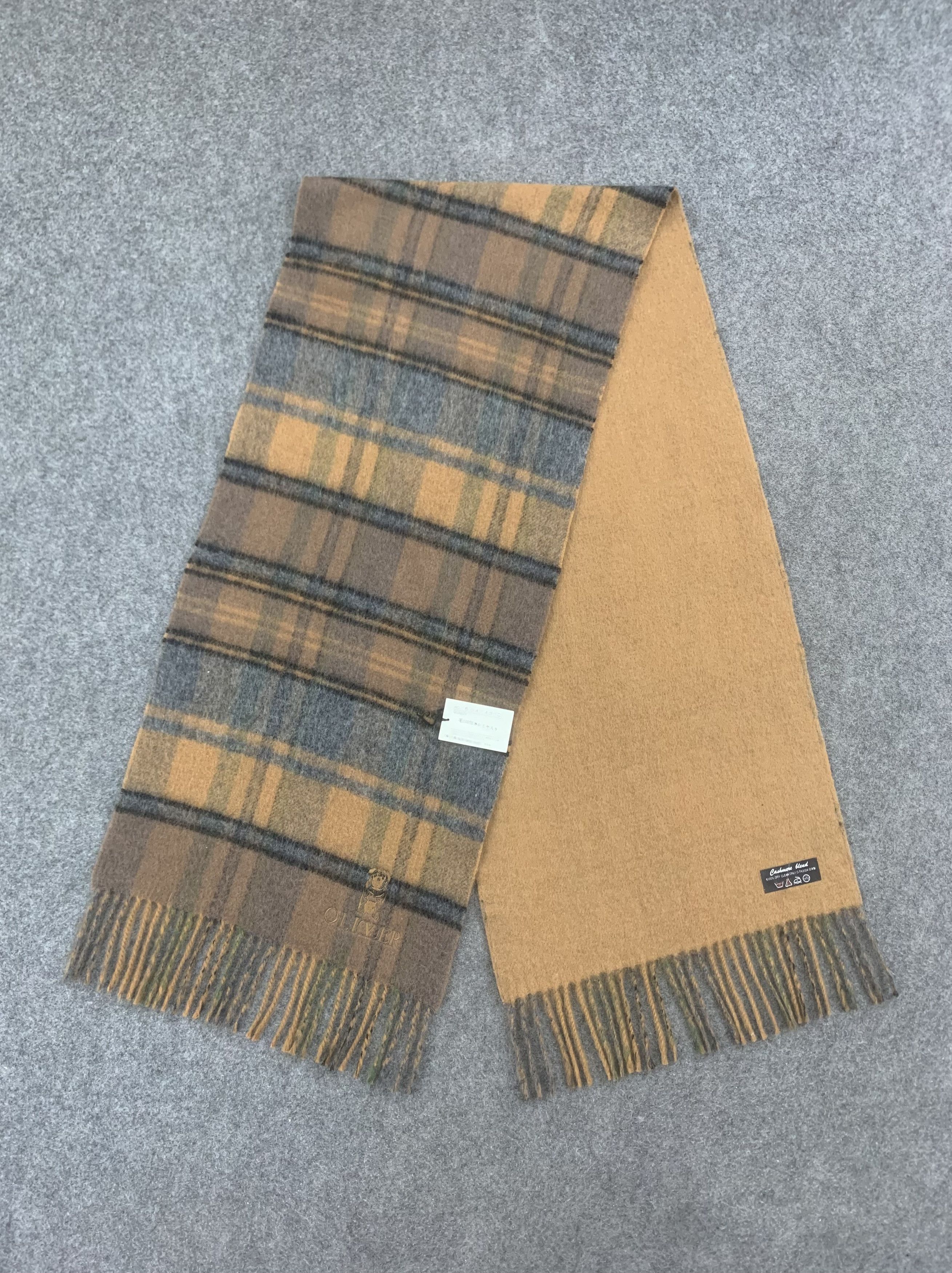 Vintage Oliver Scarf Wool Muffler Neck Wrap BL9252 Size ONE SIZE - 4 Thumbnail