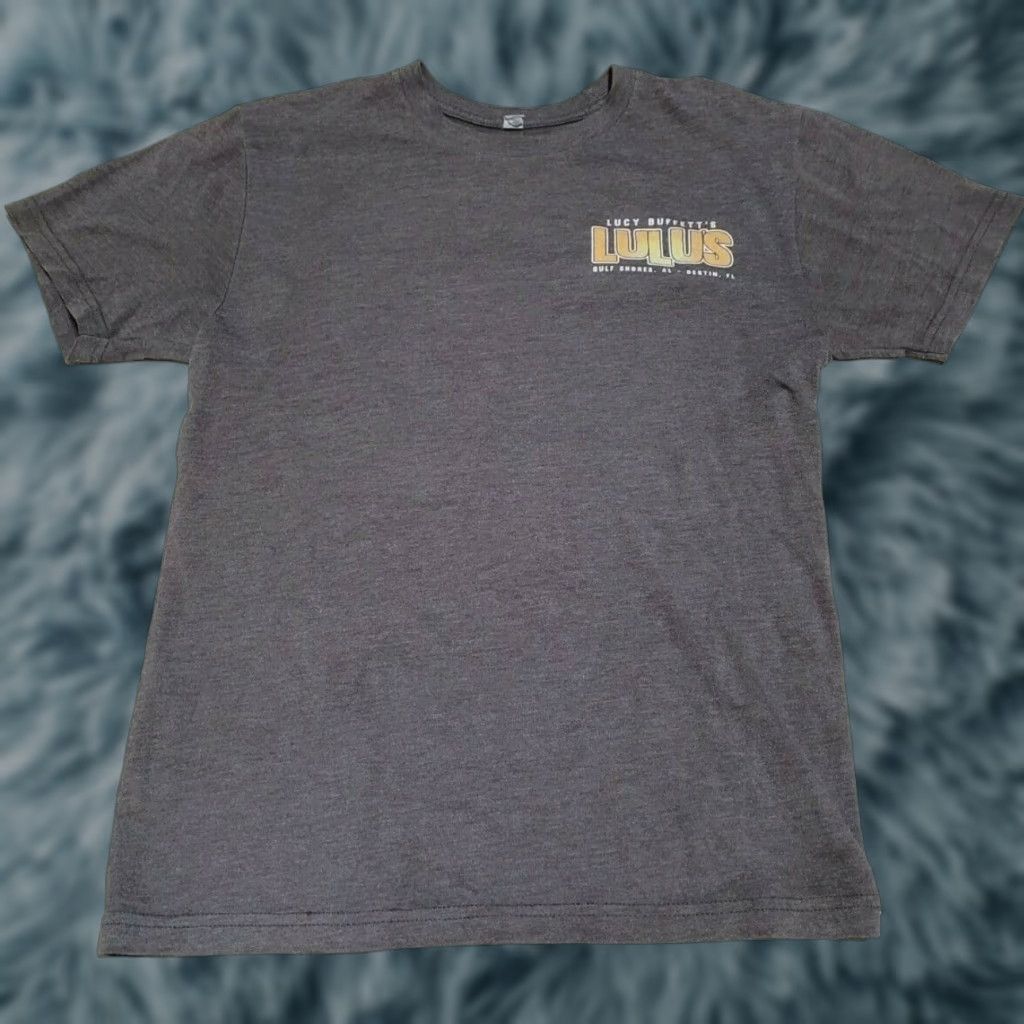 Next Level Lucy Buffett's Lulu's Destin FL Gulf Shores AL T Shirt Small Bar Restaurant Next Level Mens Brown Short Sleeve Graphic Tee 100% Cotton Size US S / EU 44-46 / 1 - 1 Thumbnail