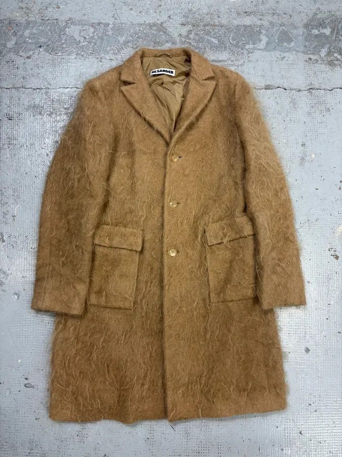 Jil Sander Jil Sander Beige Mohair Classy Long Coat Size US XS / EU 42 / 0 - 1 Thumbnail