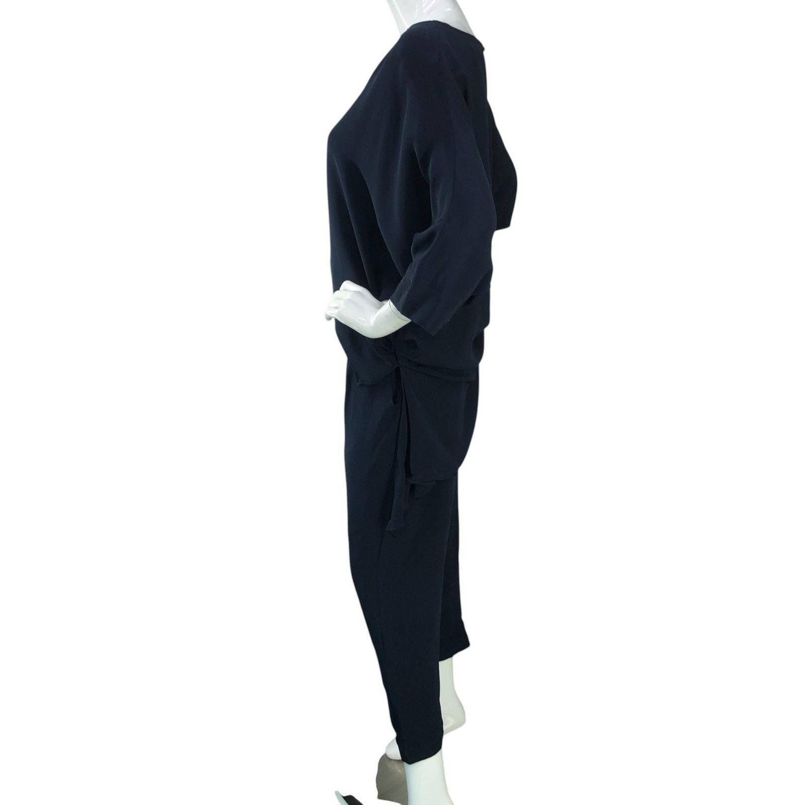 Rachel Comey Rachel Comey Jumpsuit 8 Silk Wide Leg V Neck Draped Pantsuit Size 30" / US 8 / IT 44 - 5 Thumbnail