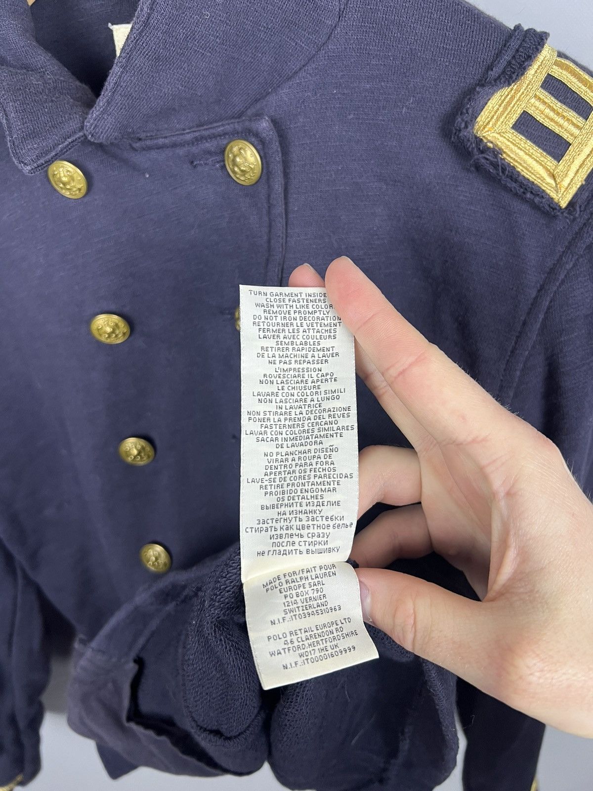 Denim & Supply Ralph Lauren M-L Denim Supply Ralph Lauren Military Blazer Denim Jacket Size L / US 10 / IT 46 - 10 Thumbnail