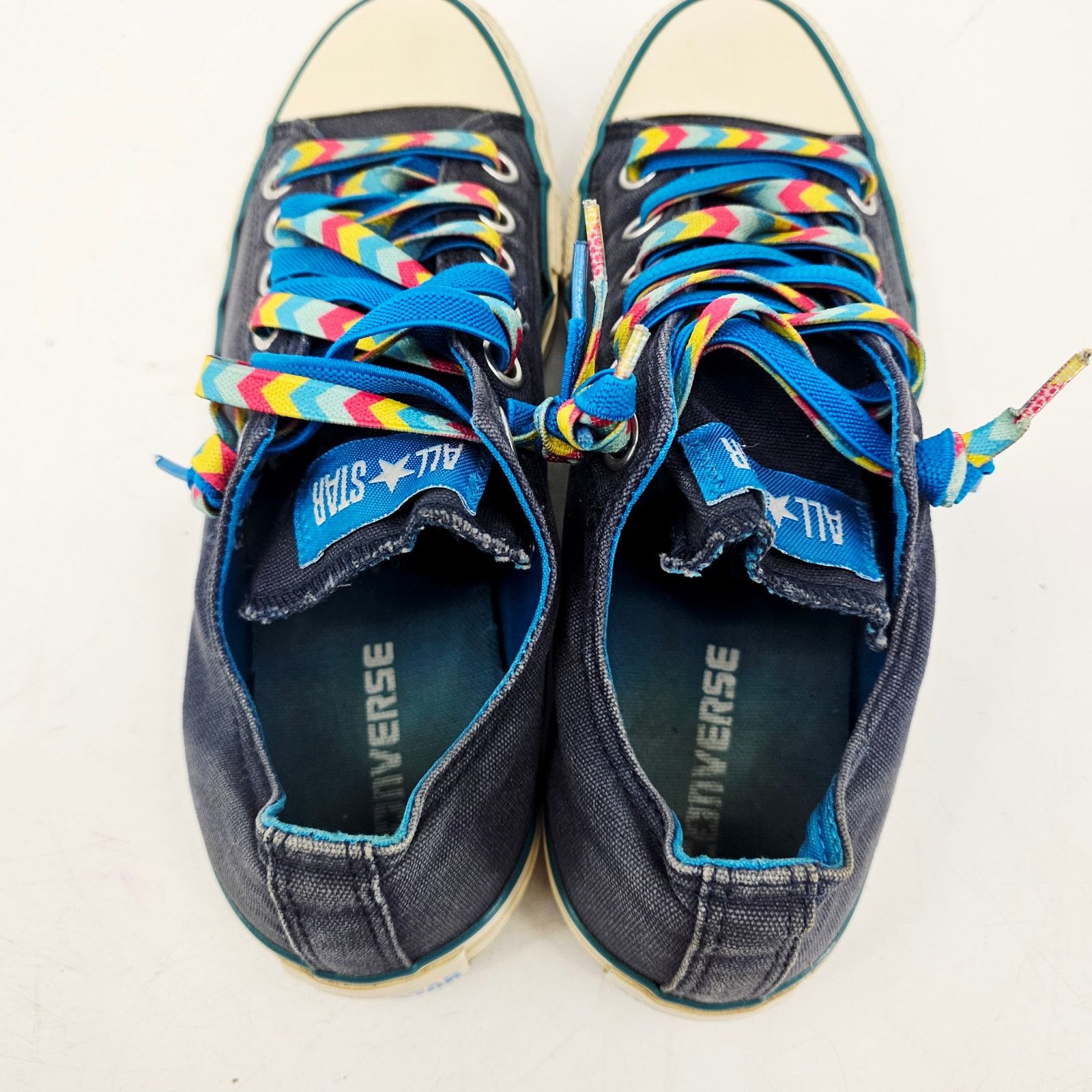 Converse Converse Chuck Navy Blue Rainbow Chevron sneaker Shoe 10 Size US 10 / IT 40 - 5 Thumbnail