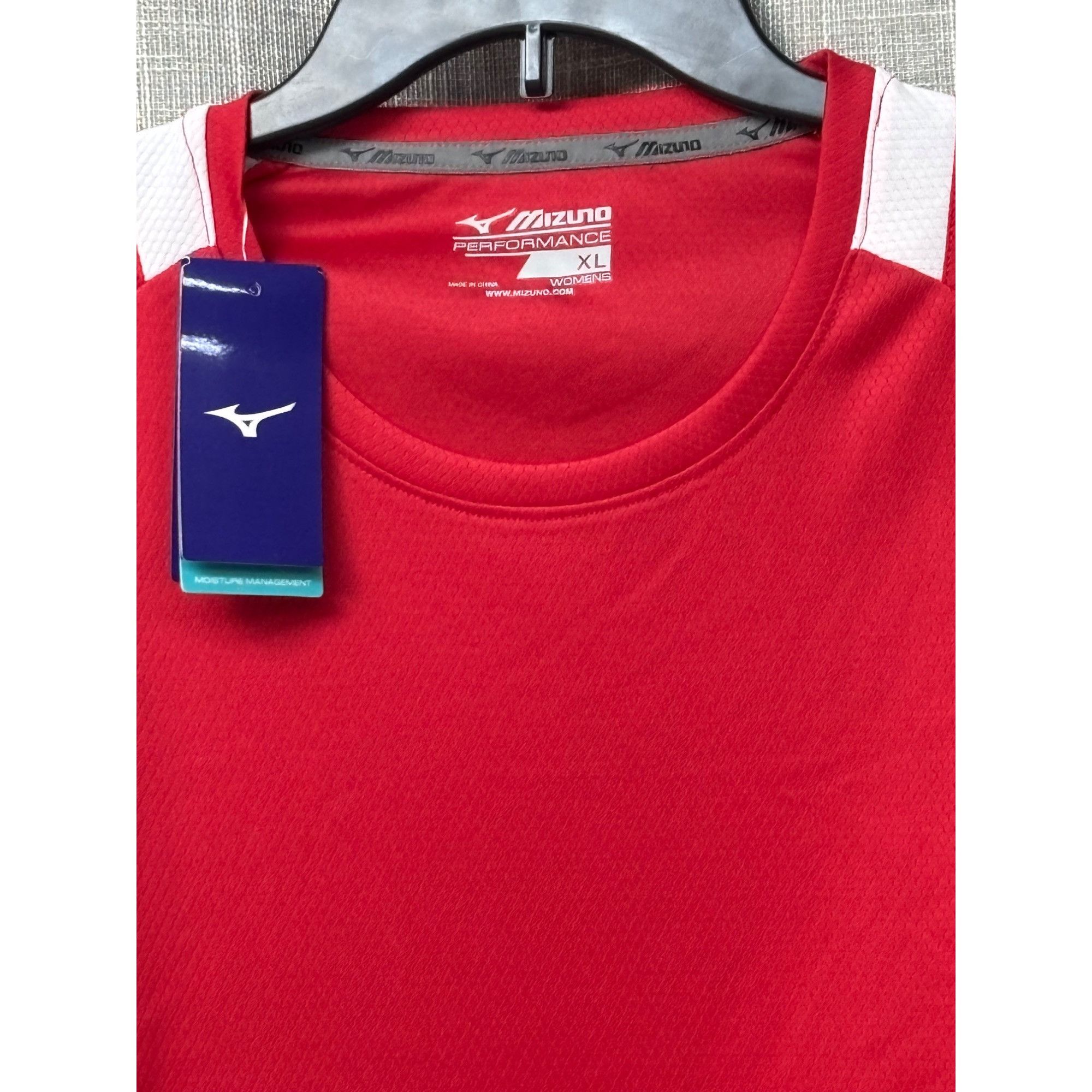 Mizuno Mizuno Women’s Softball Crew Neck Jersey, Red/White, XL Size XL / US 12-14 / IT 48-50 - 3 Thumbnail