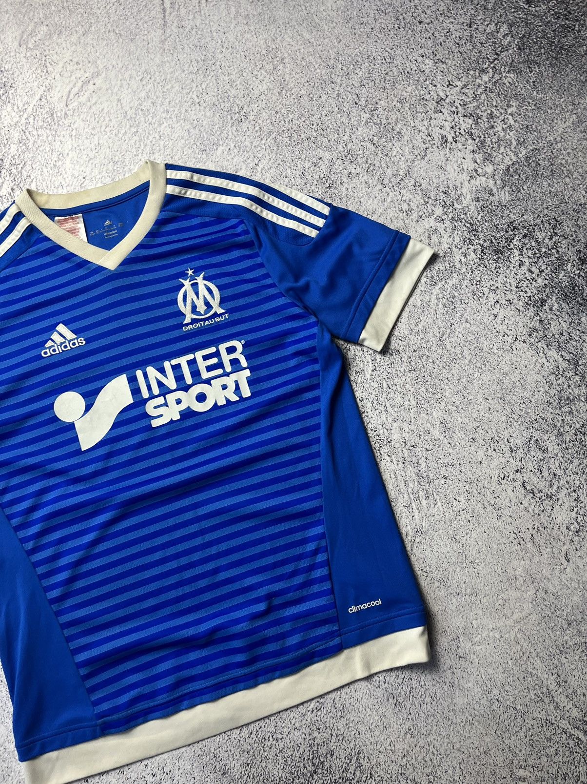 Adidas Vintage Adidas 2015/16 Olympique de Marseille Third Shirt Size US S / EU 44-46 / 1 - 6 Thumbnail