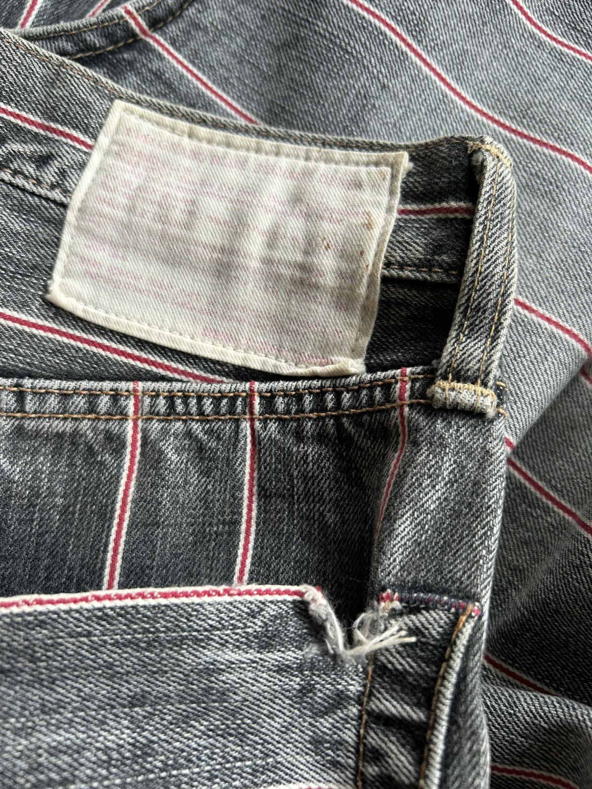 If Six Was Nine × Japanese Brand × Kapital 🔥FLARE EDWIN SELVEDGE🔥 Distressed Denim Size US 32 / EU 48 - 9 Thumbnail