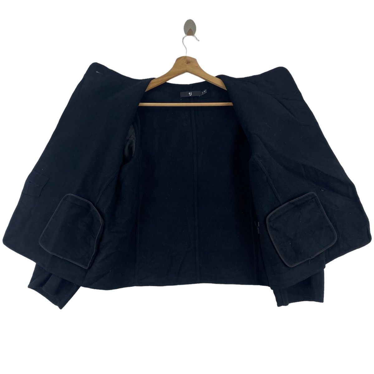 Jil Sander Vintage +J UNIQLO x Jil Sander Plain Black Jacket Size S / US 4 / IT 40 - 4 Thumbnail