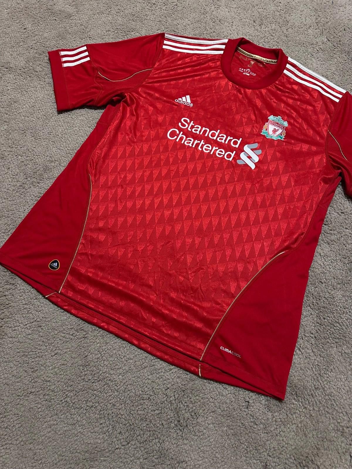 Adidas LIVERPOOL 2010 2012 HOME FOOTBALL SHIRT SOCCER JERSEY RETRO Size US XXL / EU 58 / 5 - 2 Thumbnail