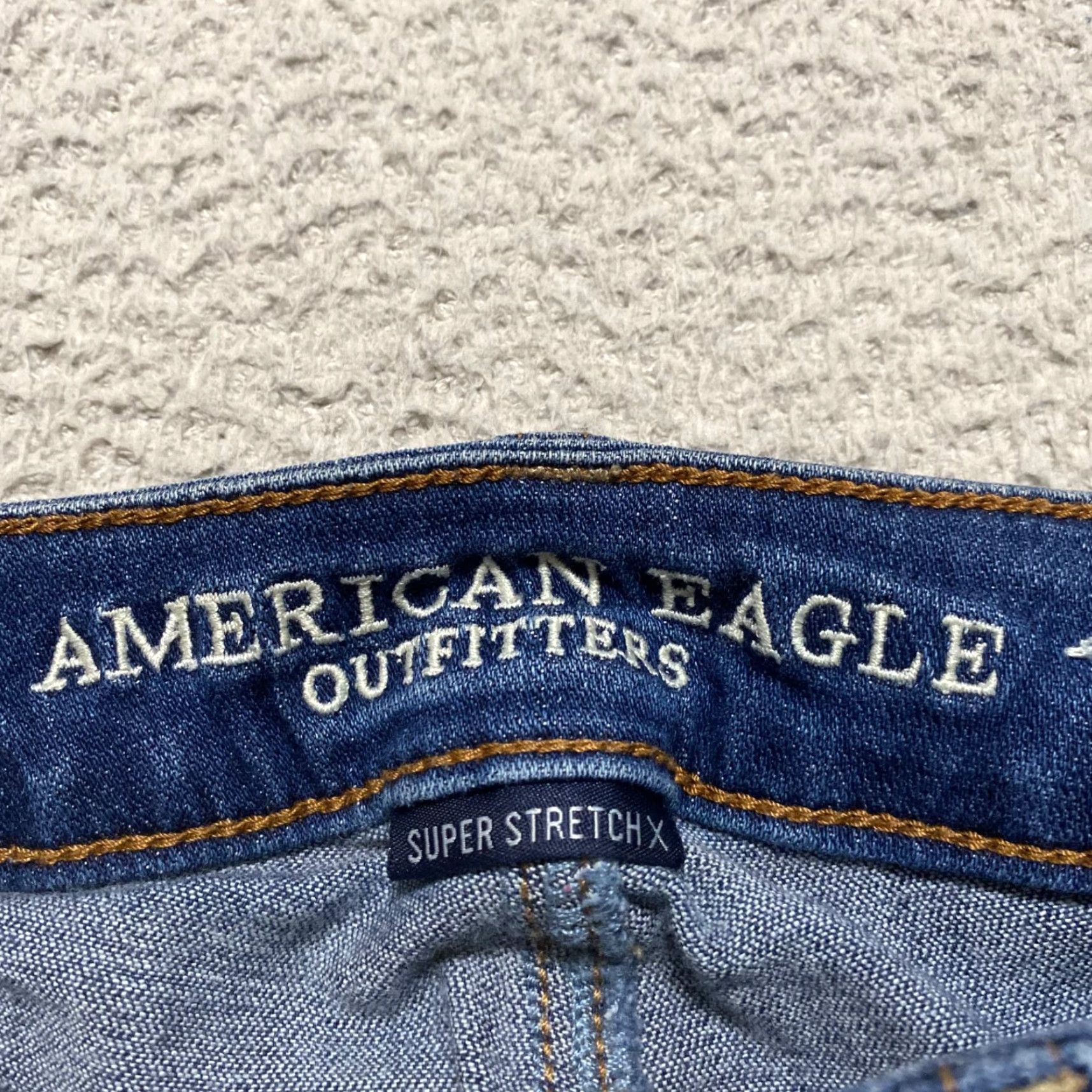 American Eagle Outfitters American Eagle Outfitters Jeans Womens 2 Blue Denim Dark Wash Distressed Skinny Low Rise Color Blue 5-Pocket Stretch Size 26" / US 2 / IT 38 - 3 Thumbnail