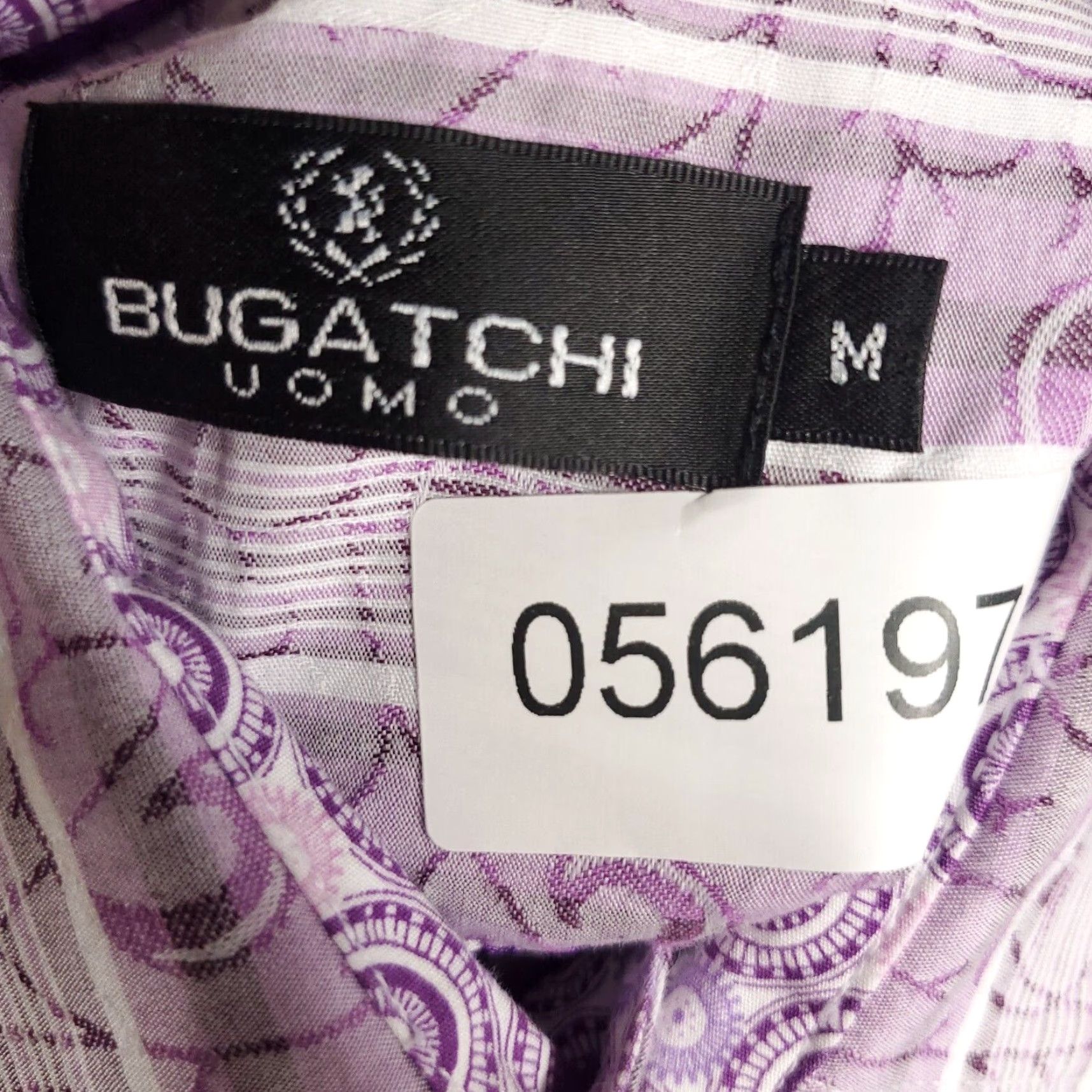 BUGATCHI Bugatchi Mens Shirt Size M Purple Striped Button-Up Long Sleeve Casual Formal Workwear Modern Classic Preppy Size US M / EU 48-50 / 2 - 7 Thumbnail