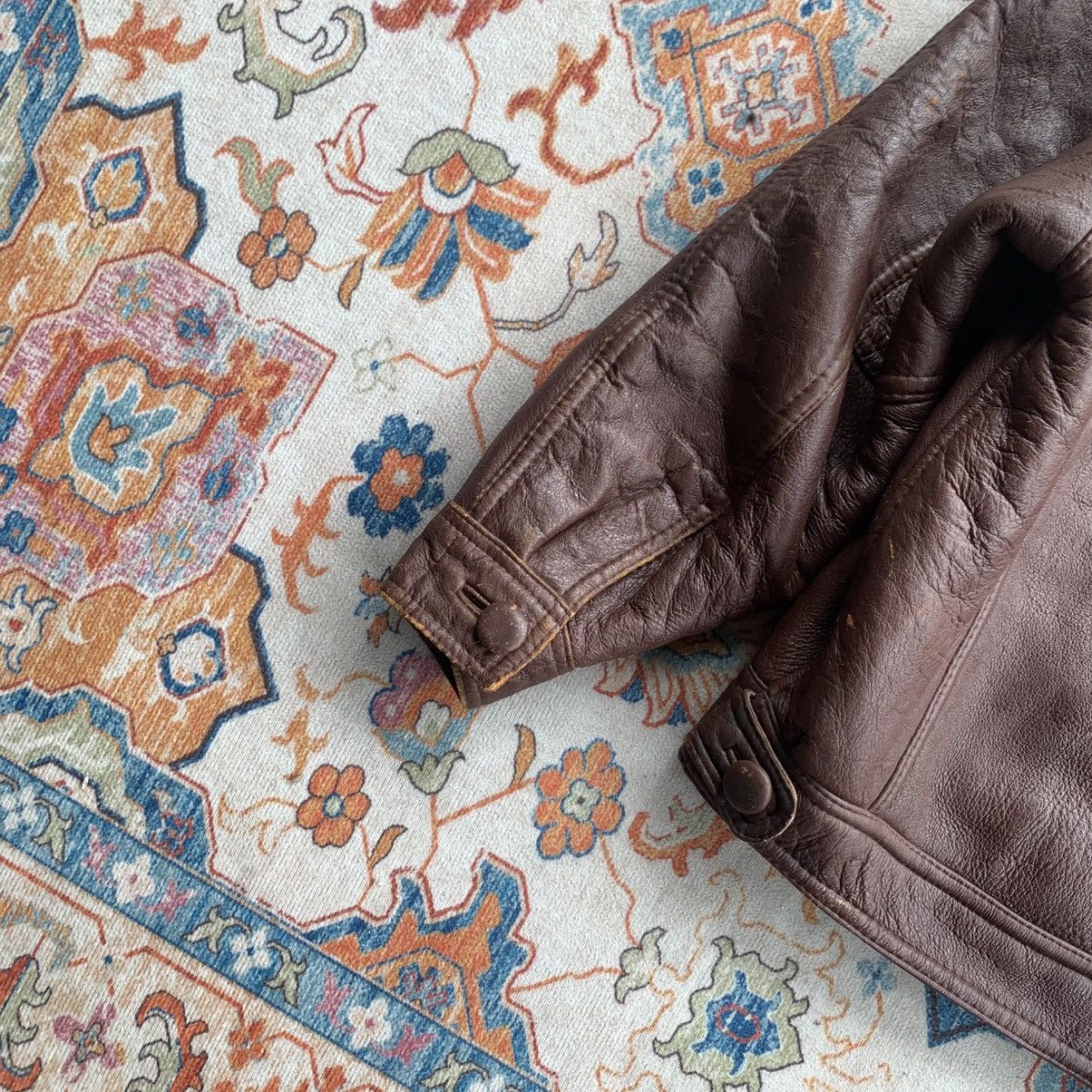 14th Addiction Vintage World Polo Shearling Leather Jacket Size US L / EU 52-54 / 3 - 12 Thumbnail