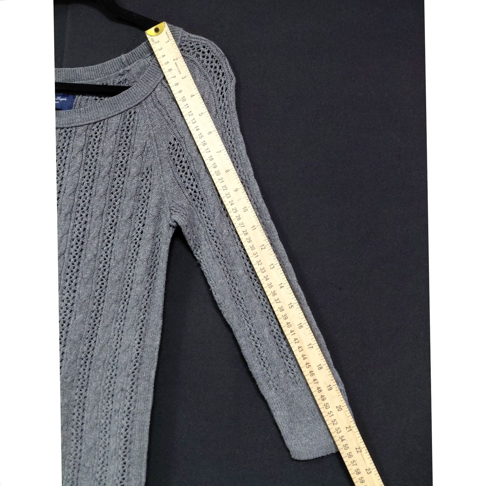 American Eagle Outfitters American Eagle Outfitters Sweater Womens S/P Gray Wool Knit Solid Sleeve Women Size Size S / US 4 / IT 40 - 8 Thumbnail