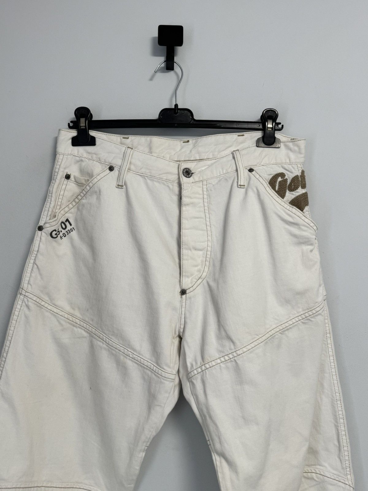 G-Star G star Raw Pants Vintage Big Logo 90’s Size US 33 - 10 Thumbnail