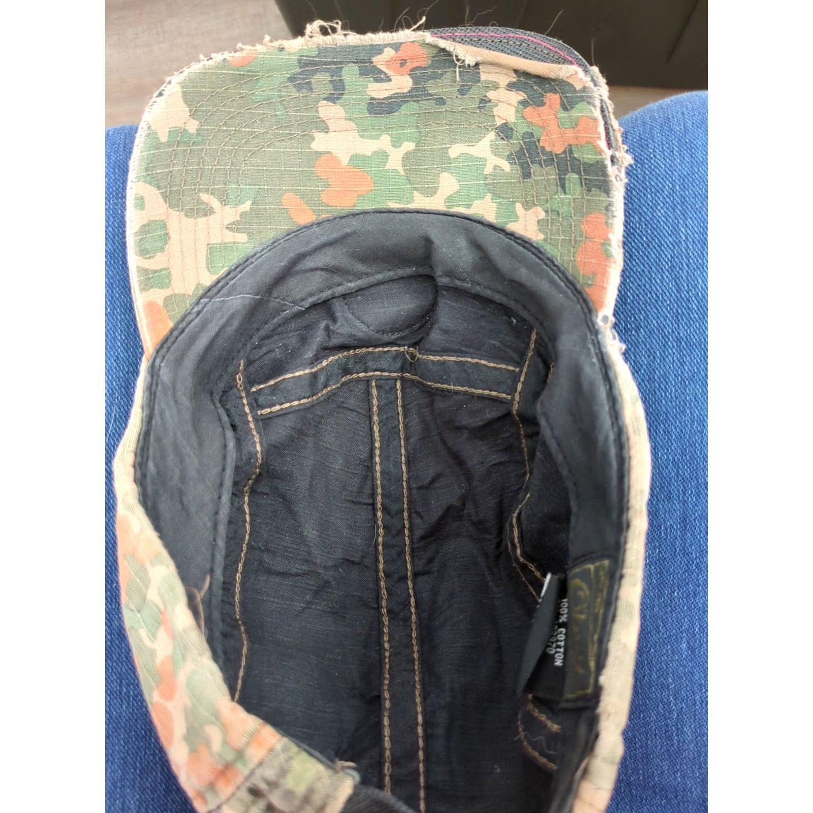 Obey OBEY Circle Patch Camo Hat Adjustable Strapback Camp Cap Mens One Size Multicolor 5 Panel Colorful Series Size ONE SIZE - 7 Thumbnail
