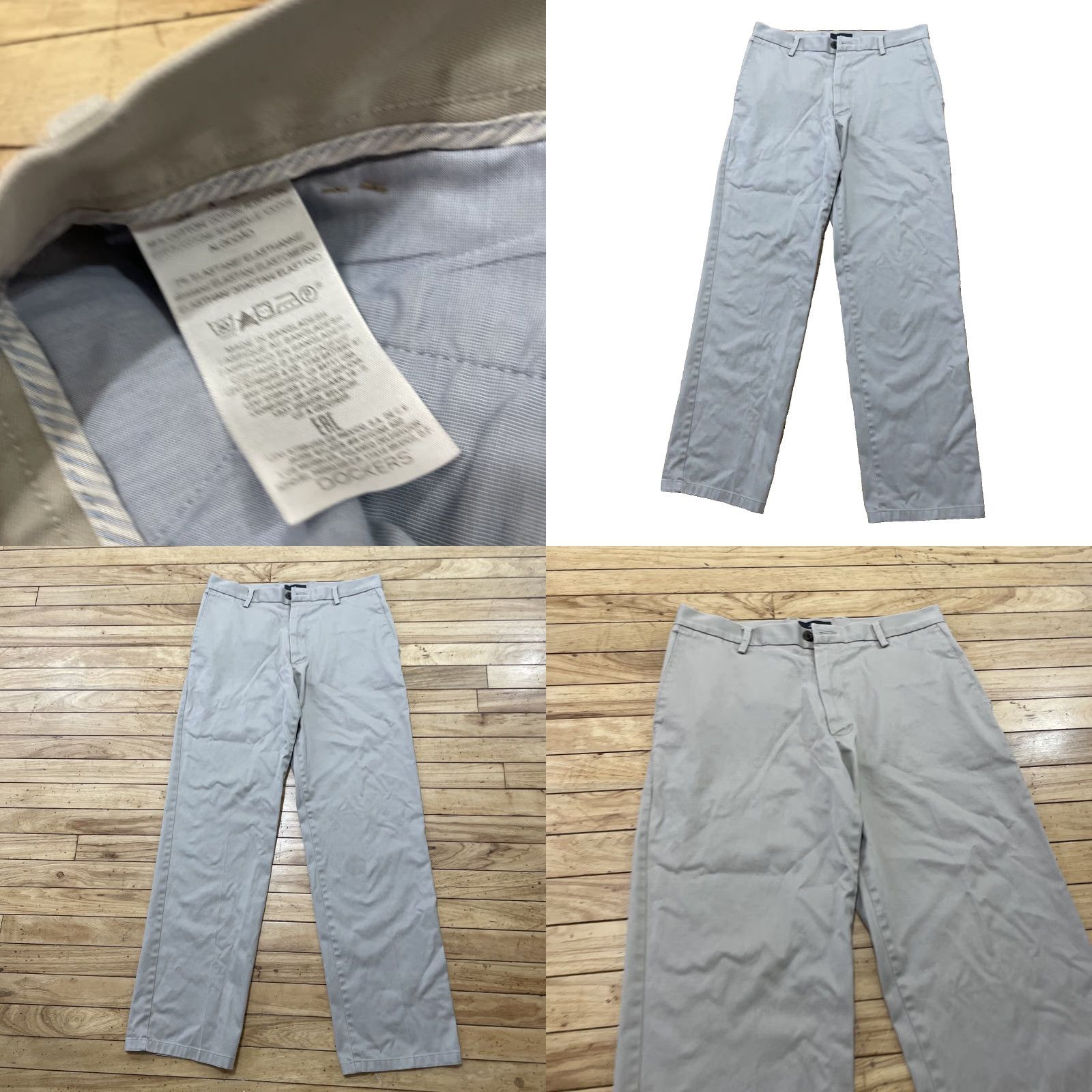 Dockers VINTAGE DOCKERS Pants Men Regular Straight Khaki Beige Chino Workwear 32x31 32in/Stretch Comfort Pockets Logo Button Zipper Calculated? Size US 32 / EU 48 - 9 Thumbnail