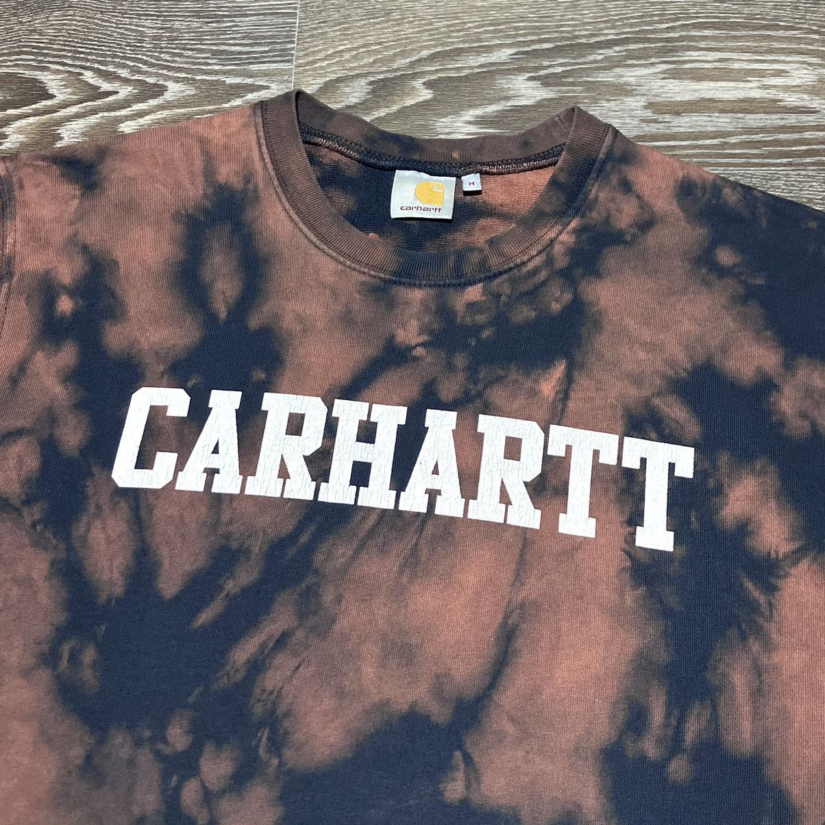 Carhartt Custom CARHARTT College Big Logo Tie Dye Cotton Sweatshirt Size US M / EU 48-50 / 2 - 2 Thumbnail