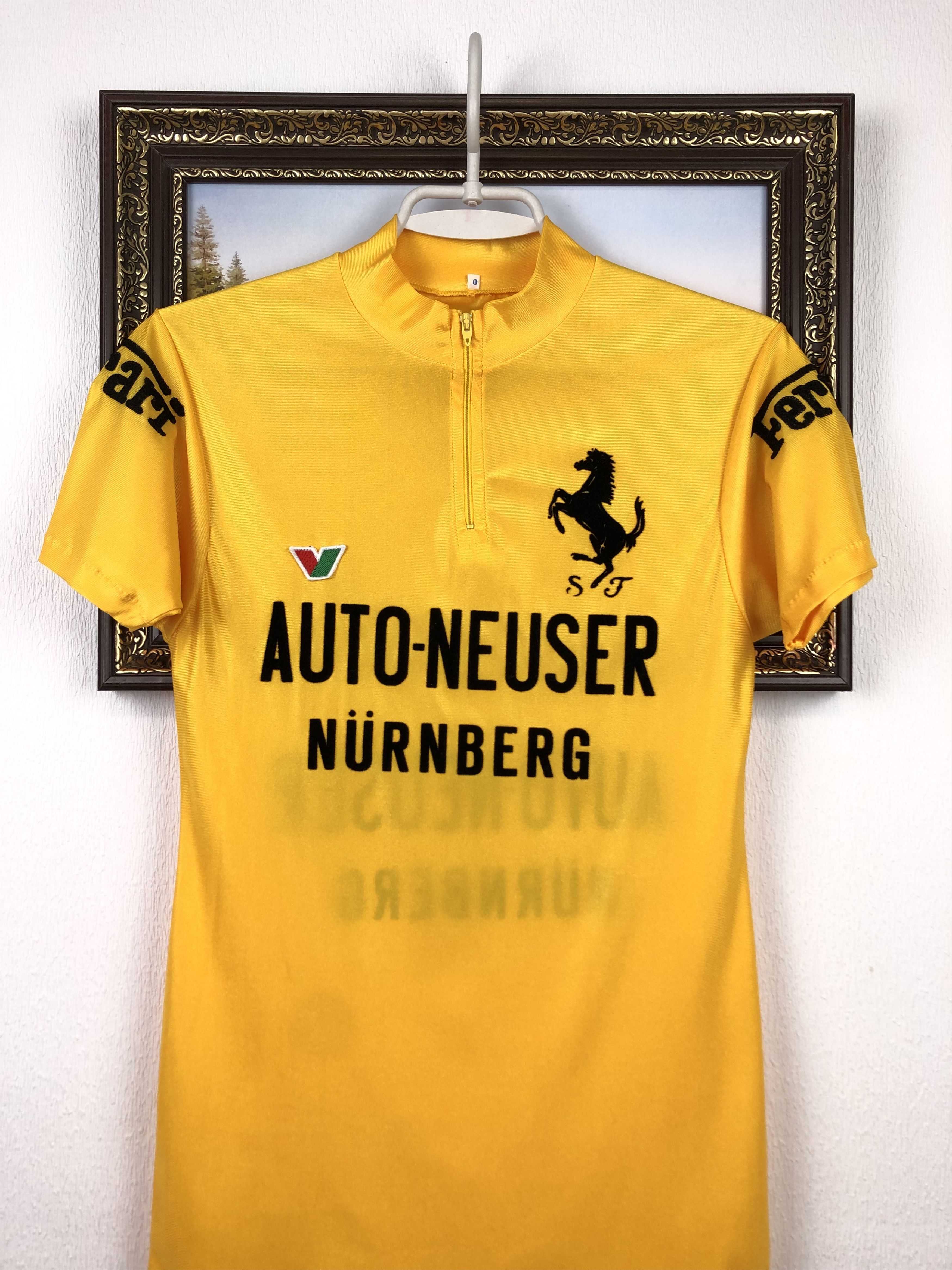 Vintage Vintage 80's Ferrari Cycling Racing Jersey Trikot Hype Slim Size US M / EU 48-50 / 2 - 2 Thumbnail