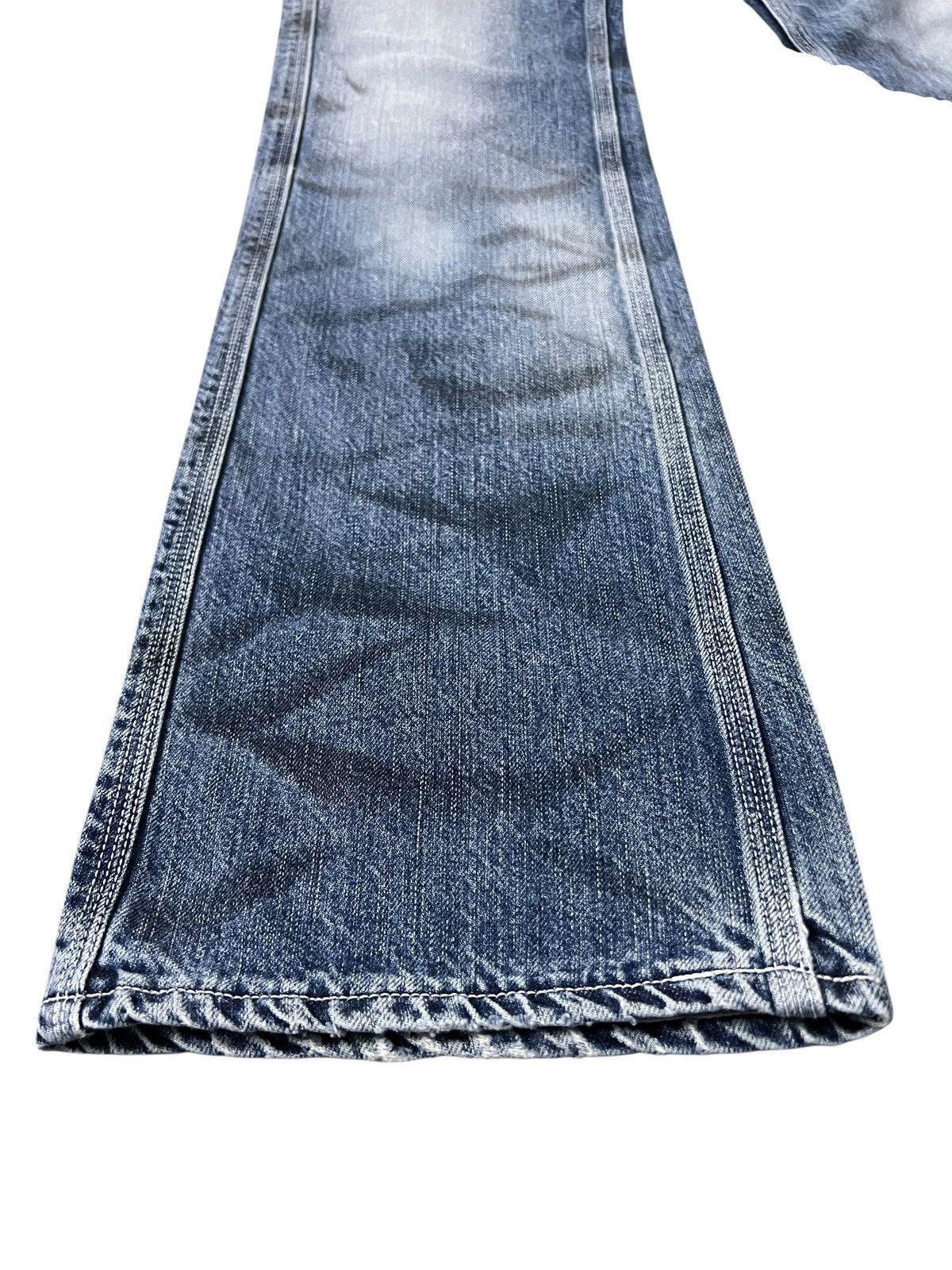 Japanese Brand 💥Flare💥Vintage Blue Way Faded Claw Jean Made In Nippon Size US 32 / EU 48 - 4 Thumbnail