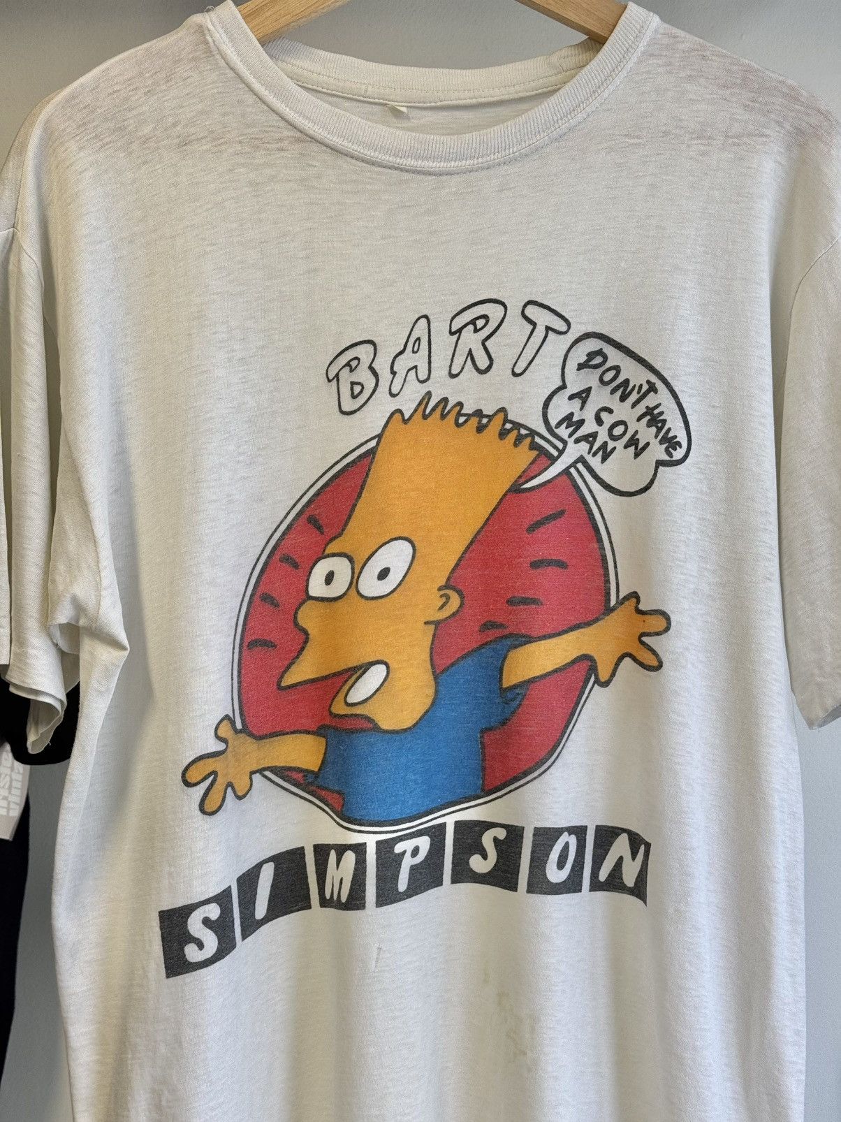 The Simpsons Vintage 1980s Bart Simpsons “Don’t have a cow man” tee Size US L / EU 52-54 / 3 - 2 Thumbnail