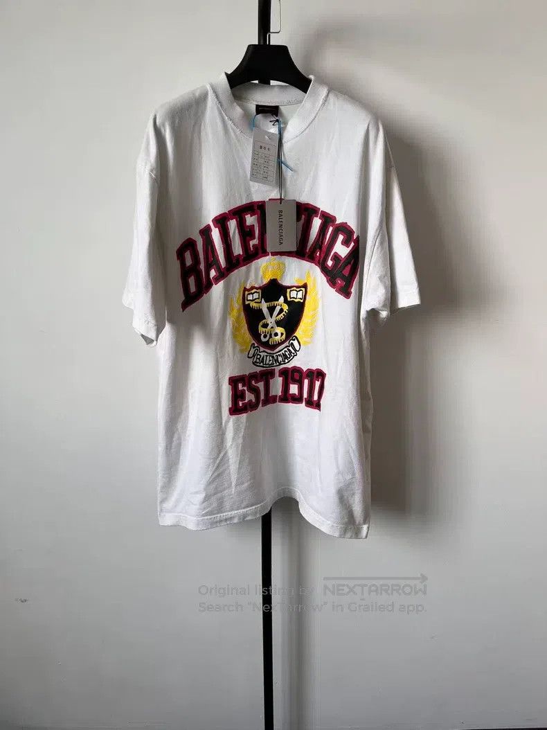 Balenciaga Balenciaga Logo letter pattern printed round neck short-sl Size US S / EU 44-46 / 1 - 1 Thumbnail