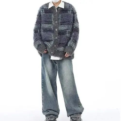 Japanese Brand Fashion Tie-dye Knitted Cardigan Sweater Size US L / EU 52-54 / 3 - 2 Thumbnail