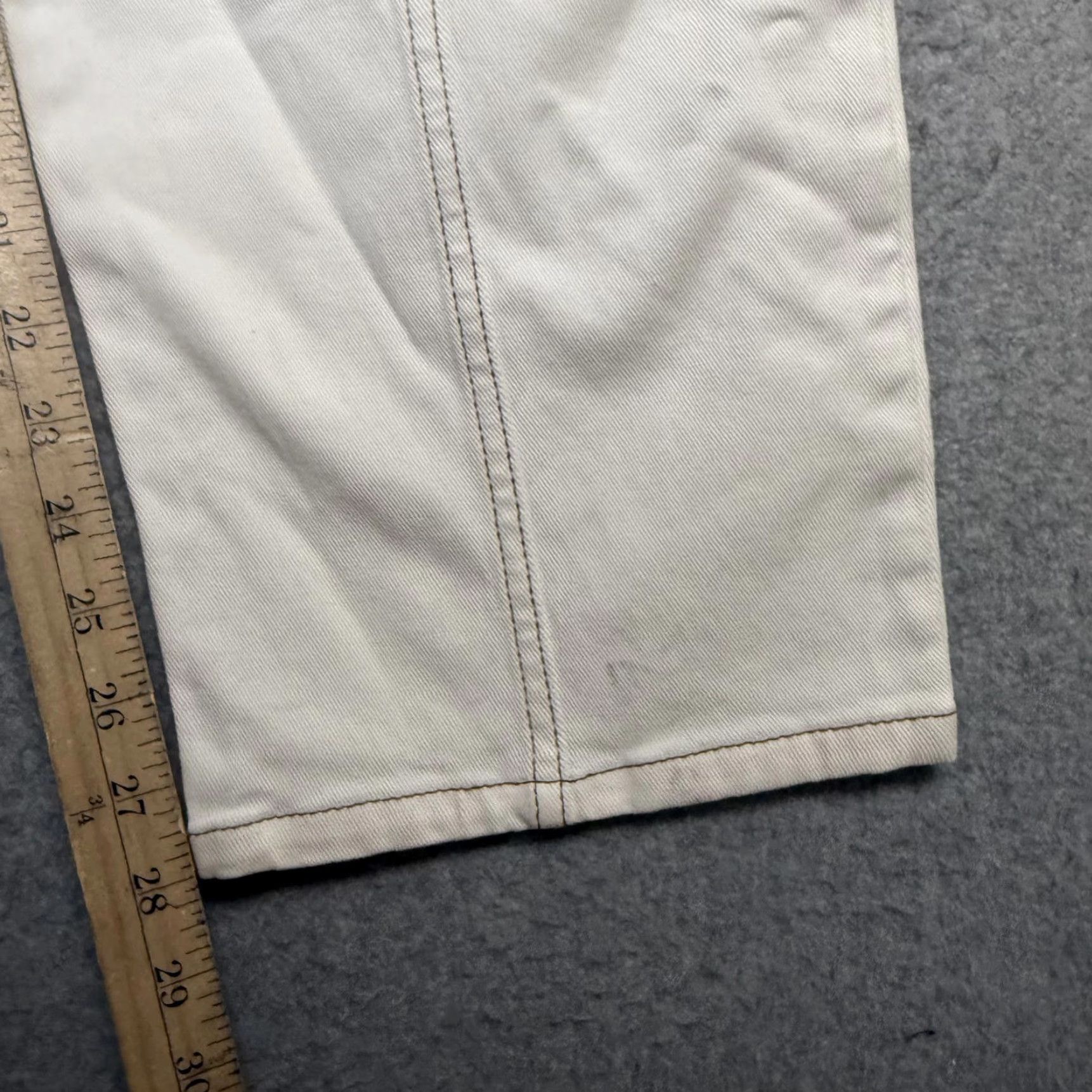 Boden Boden Women's Pants 14R White Tapered Leg Belted Trousers Button Shirt? Size 36" / US 14 / IT 50 - 5 Thumbnail