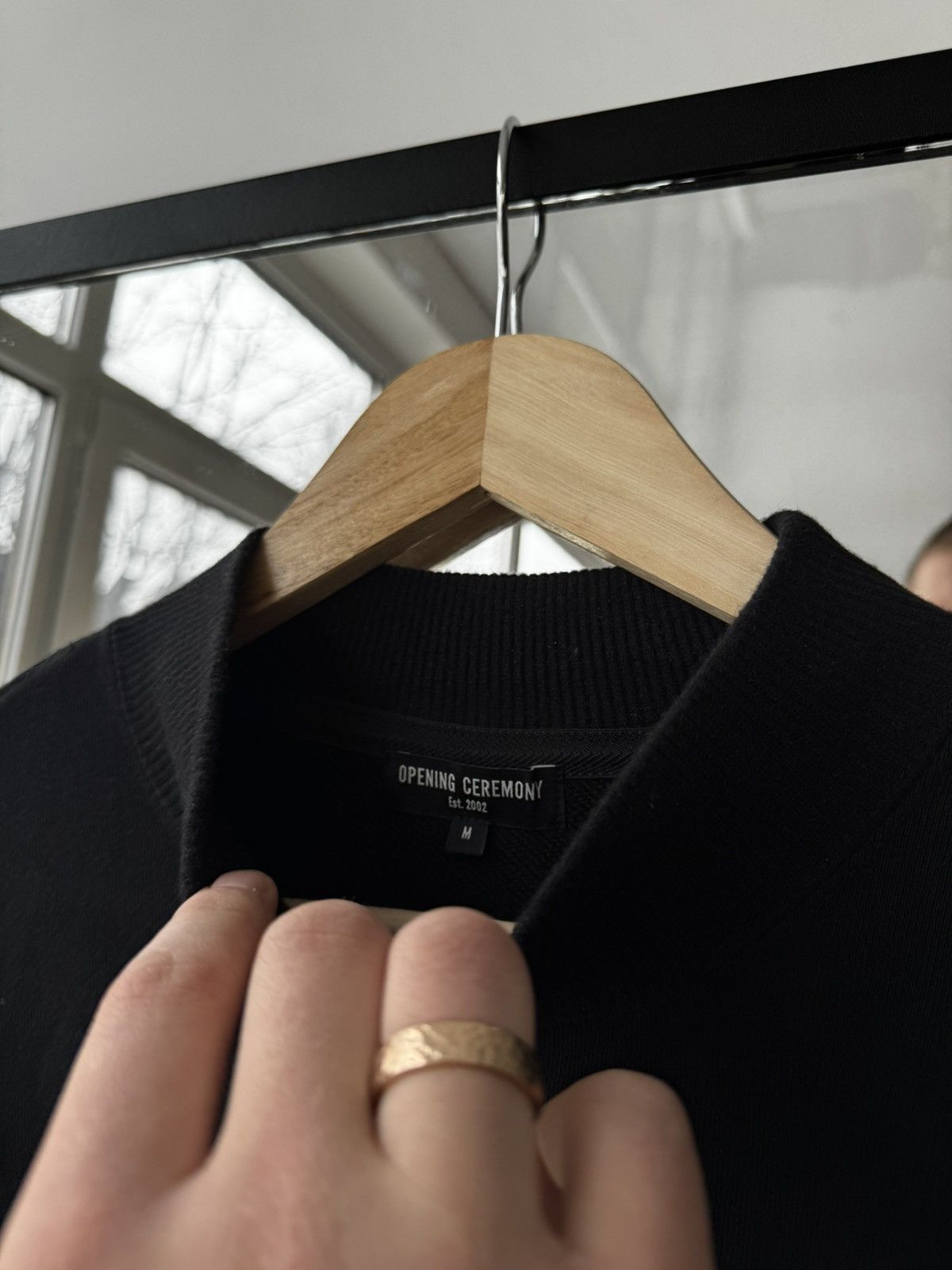 Opening Ceremony Opening Ceremony black oversize sweatshirt size M Size US M / EU 48-50 / 2 - 7 Thumbnail