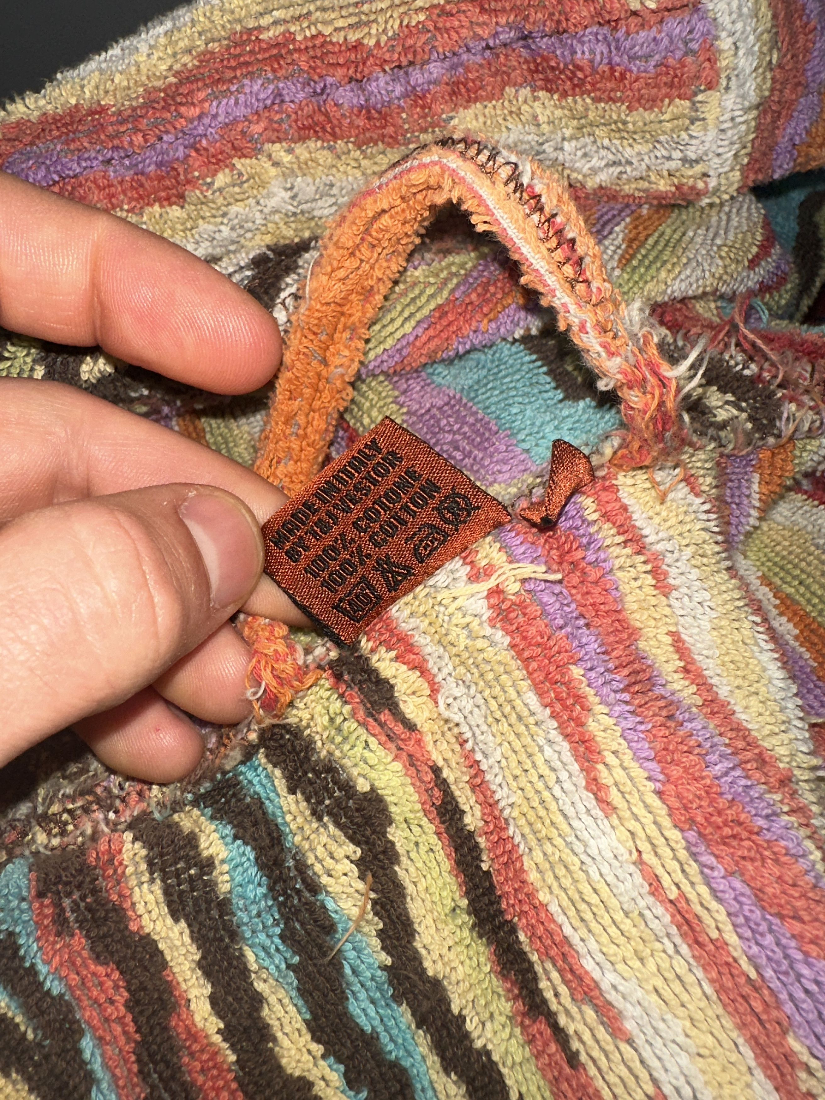 Missoni Rainbow Bathrobe Missoni 3D Knit Stripe Retro Size XL Size US XL / EU 56 / 4 - 17 Thumbnail