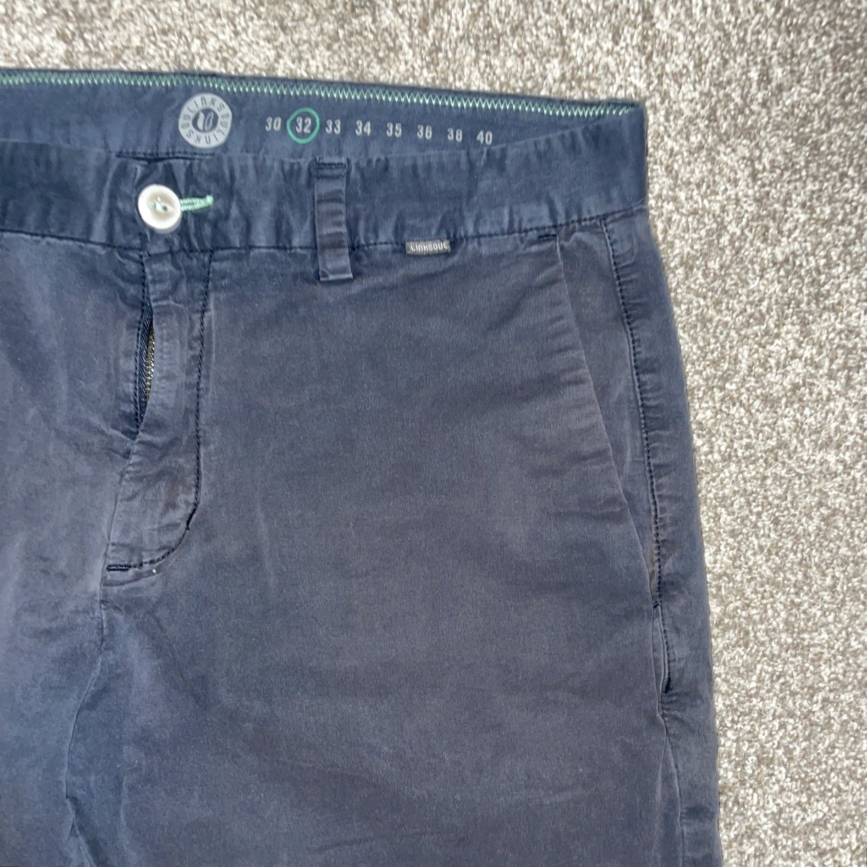 Vintage VINTAGE Linksoul Dress Pants Men Regular Size 32x30 Navy Blue Size US 32 / EU 48 - 2 Thumbnail