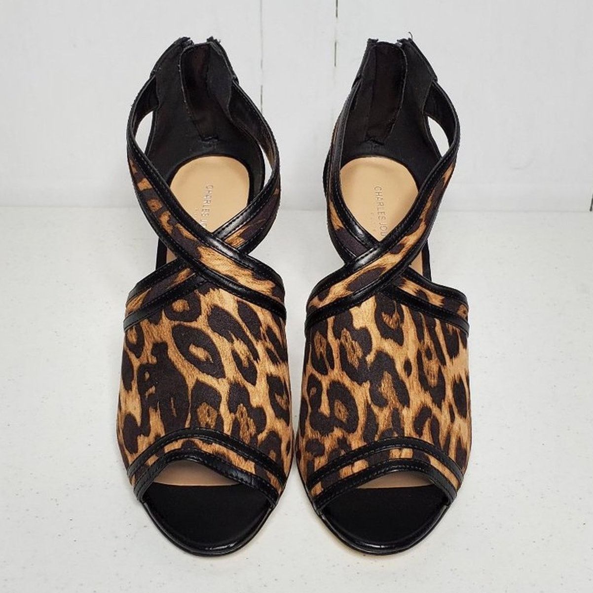 Charles Jourdan Charles Jourdan Paris Amy Leopard Print Peep Toe Heels 9.5 Size US 9.5 / IT 39.5 - 2 Thumbnail
